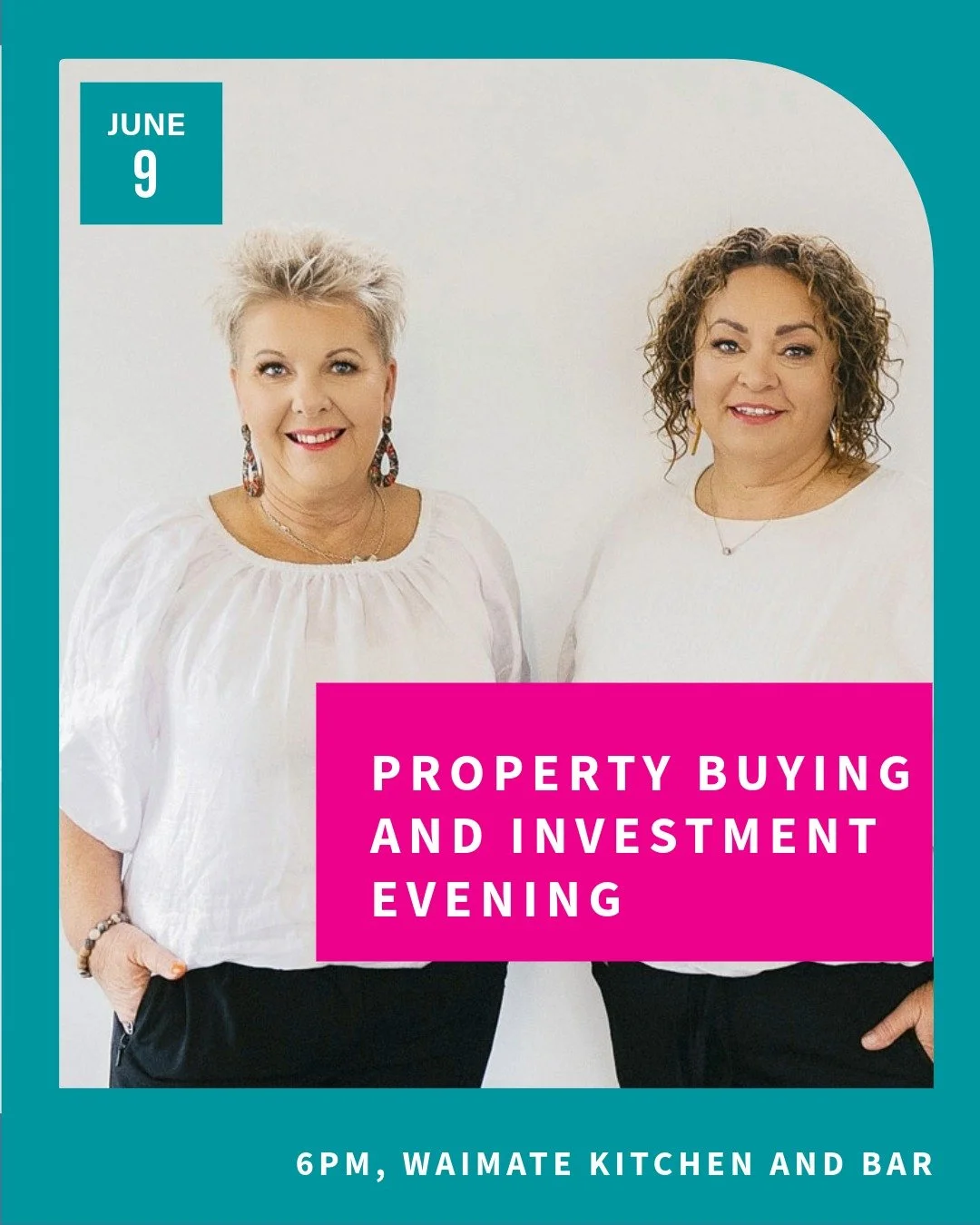 It's June!

What's on?  Pop these in your calendars.

🏡 Property Buying and Investment Evening
📅 Tuesday 9 June
🕕 6pm
📍 Waimate Kitchen and Bar

Thinking about buying your first home, investing, or just curious about the local property market? Jo