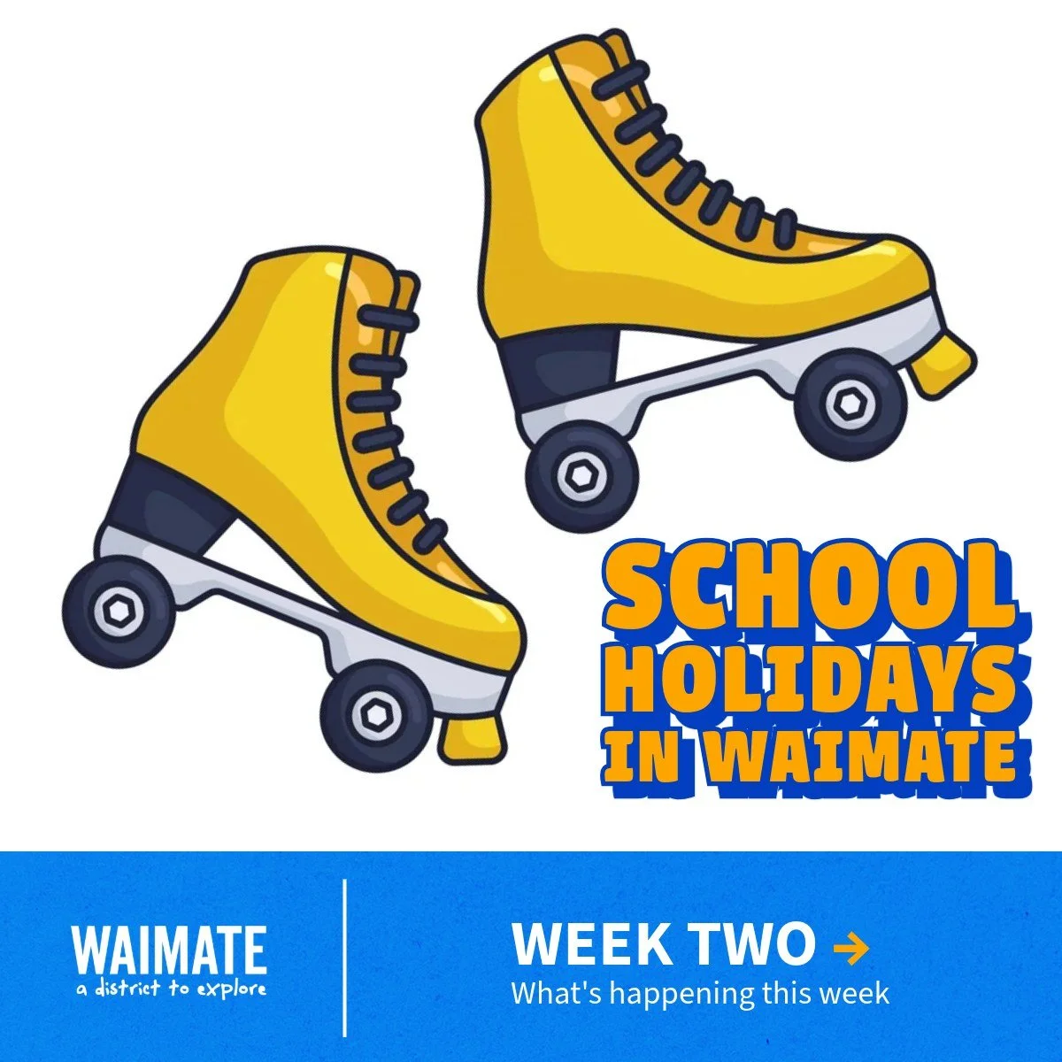 STILL HEAPS TO DO THESE SCHOOL HOLIDAYS

One week down - but there&rsquo;s still plenty happening around Waimate to keep the kids busy.

🛼 Skating + Roller Disco
🎃 Halloween origami
🎮 Gaming with Kate (a fun way to learn online safety tricks)
⚽ In