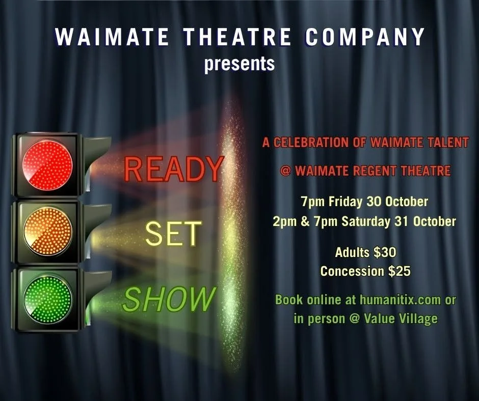 SMALL TOWN. BIG PRODUCTION. 🎭

The costumes, the lighting, the staging &ndash; these are seriously impressive productions.

READY SET SHOW brings together some of Waimate's talented performers for an evening packed with music, comedy, dance and ente