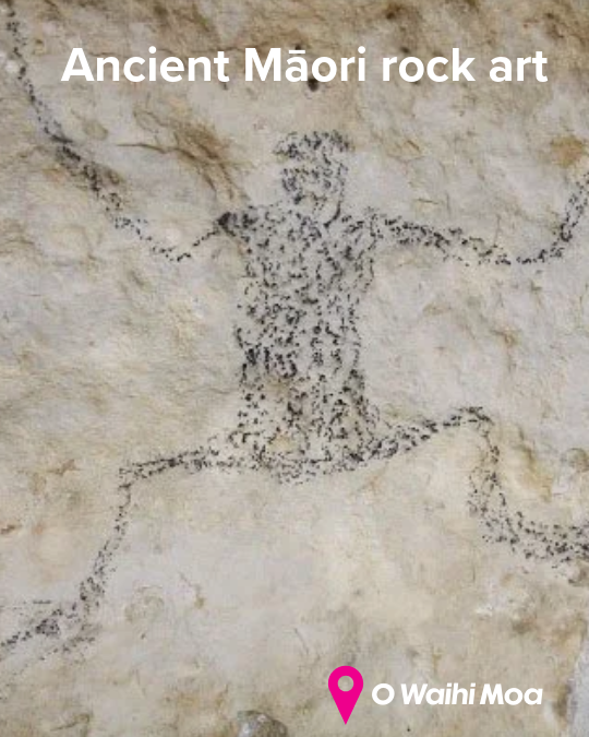 Maori rock art Waimate