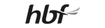 HBL logo in black with a stylized underline