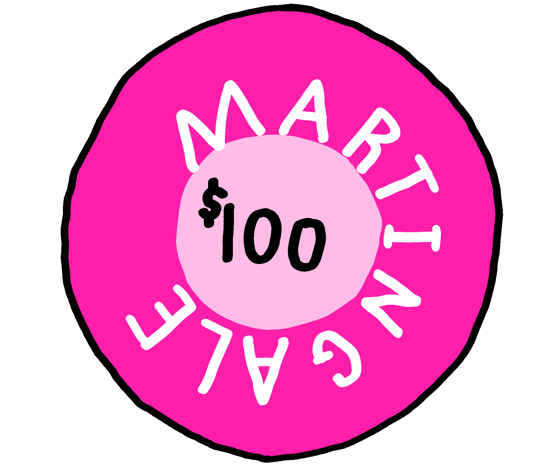 Martingale Bettor poker chip of $100.