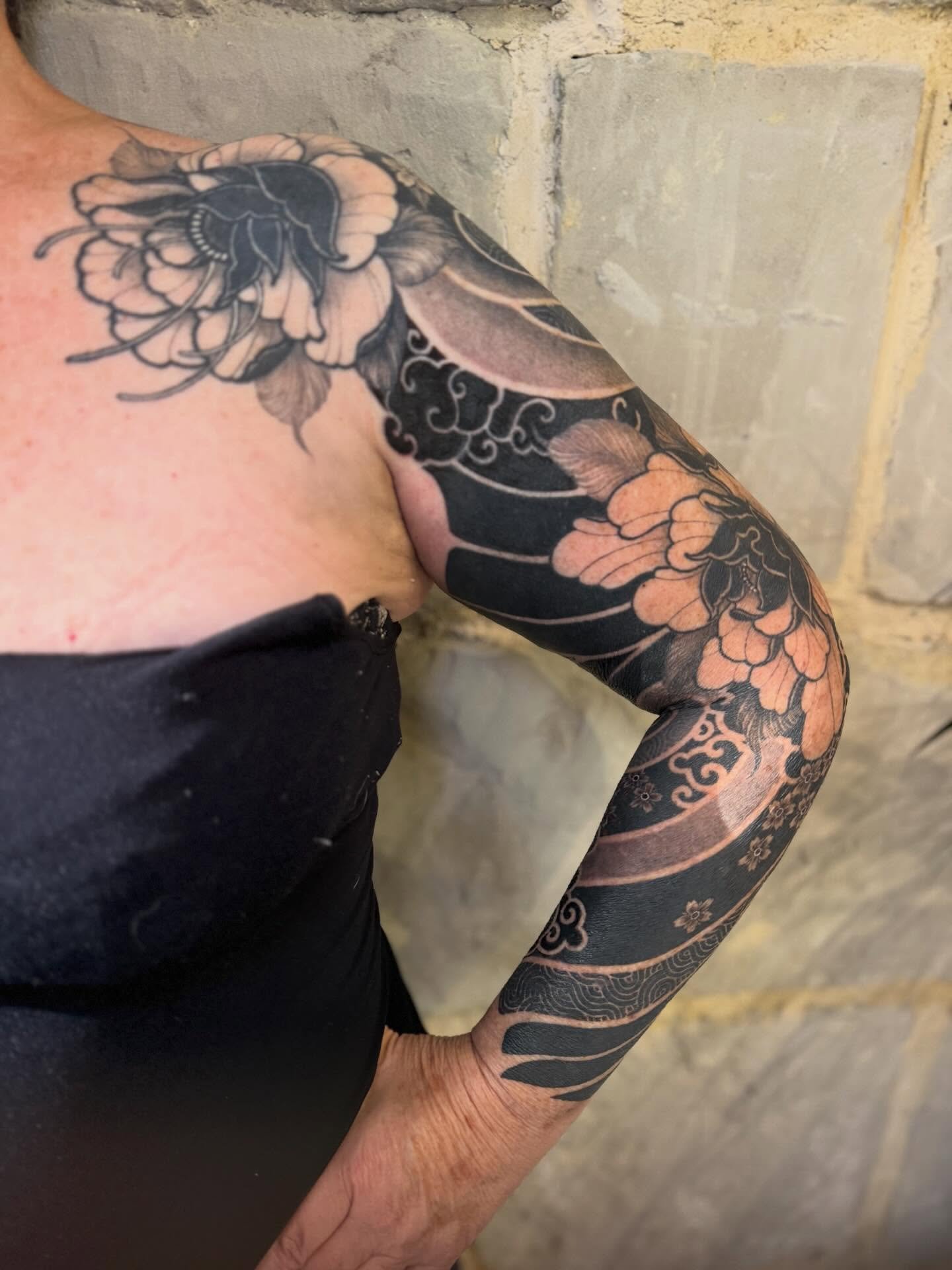 I&rsquo;m sad that I finally completed @elledeekew sleeve..

Just kidding, super stoked to be able to post these after about a year (or two? Who knows) of working with Laurel on her arm. This was probably one of the most collaborative projects I&rsqu