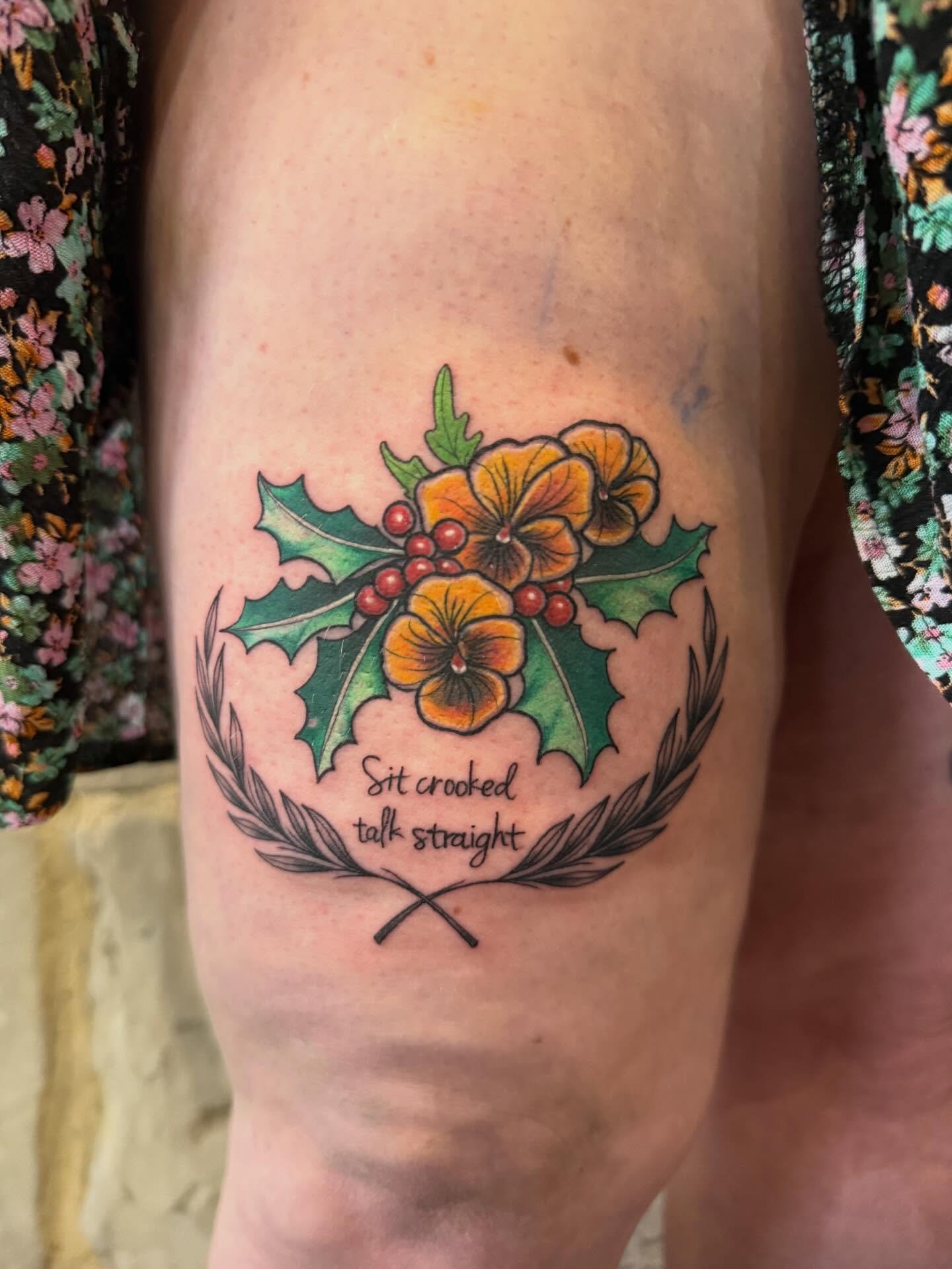 Half of a matching duo thanks for the chats @abberflabbery 

#neotraditional #neotrad #colourtattoo #matchingtattoo #nztattooartist