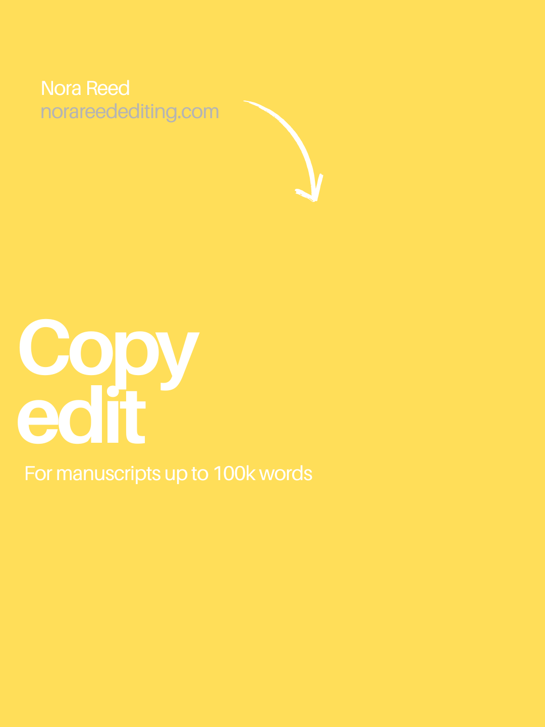 Copy Edit for manuscripts up to 100k words