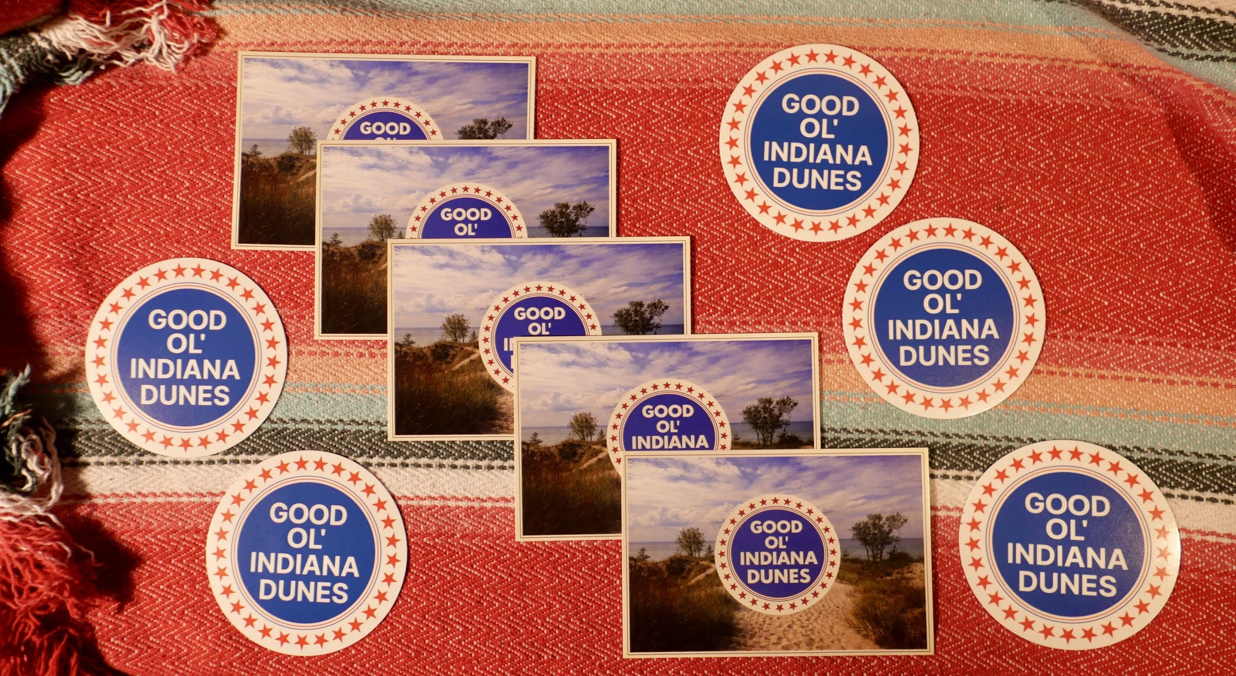 5 Stickers & 5 Postcards Combo Pack