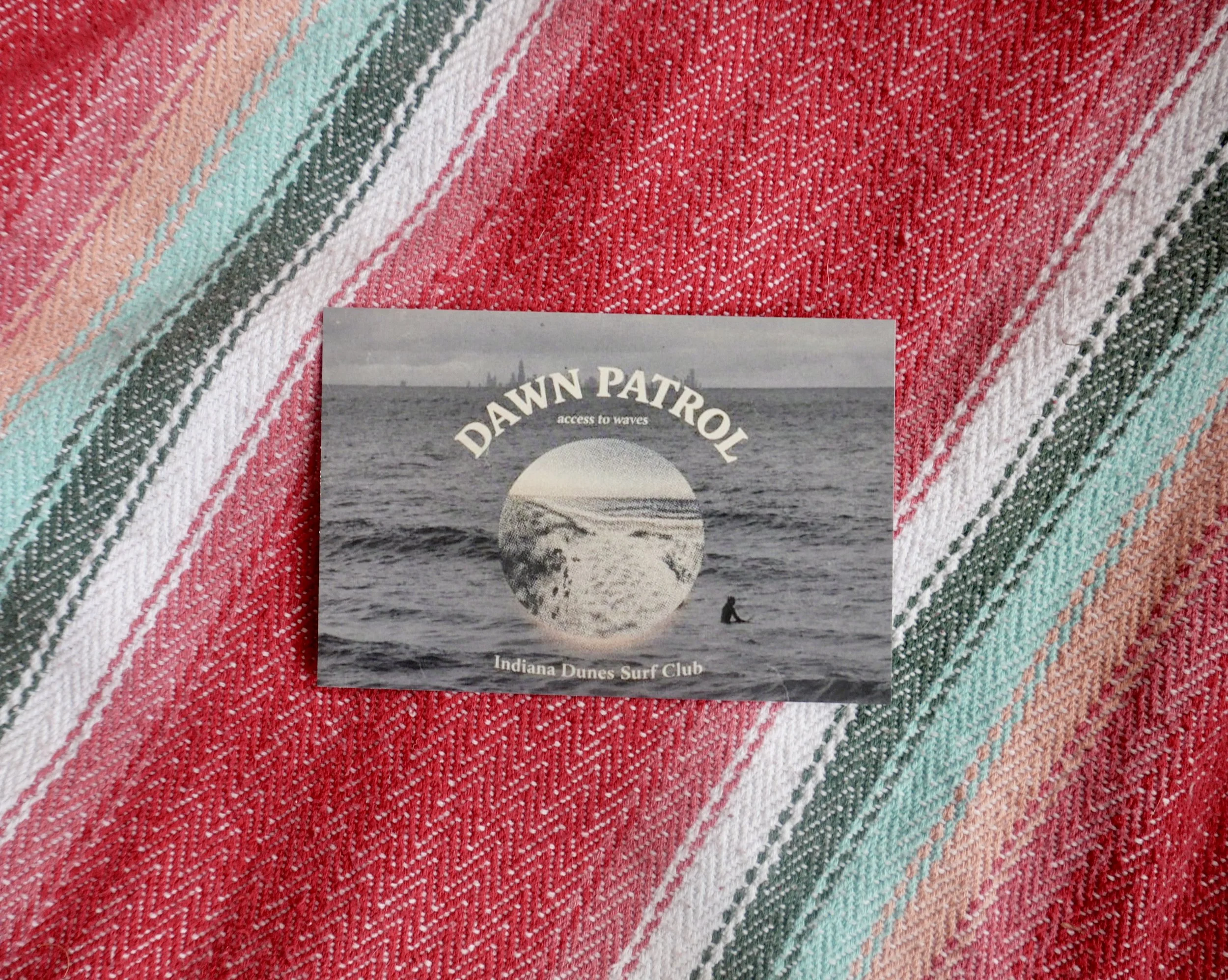 DAWN PATROL - Surf Lake Michigan Postcard