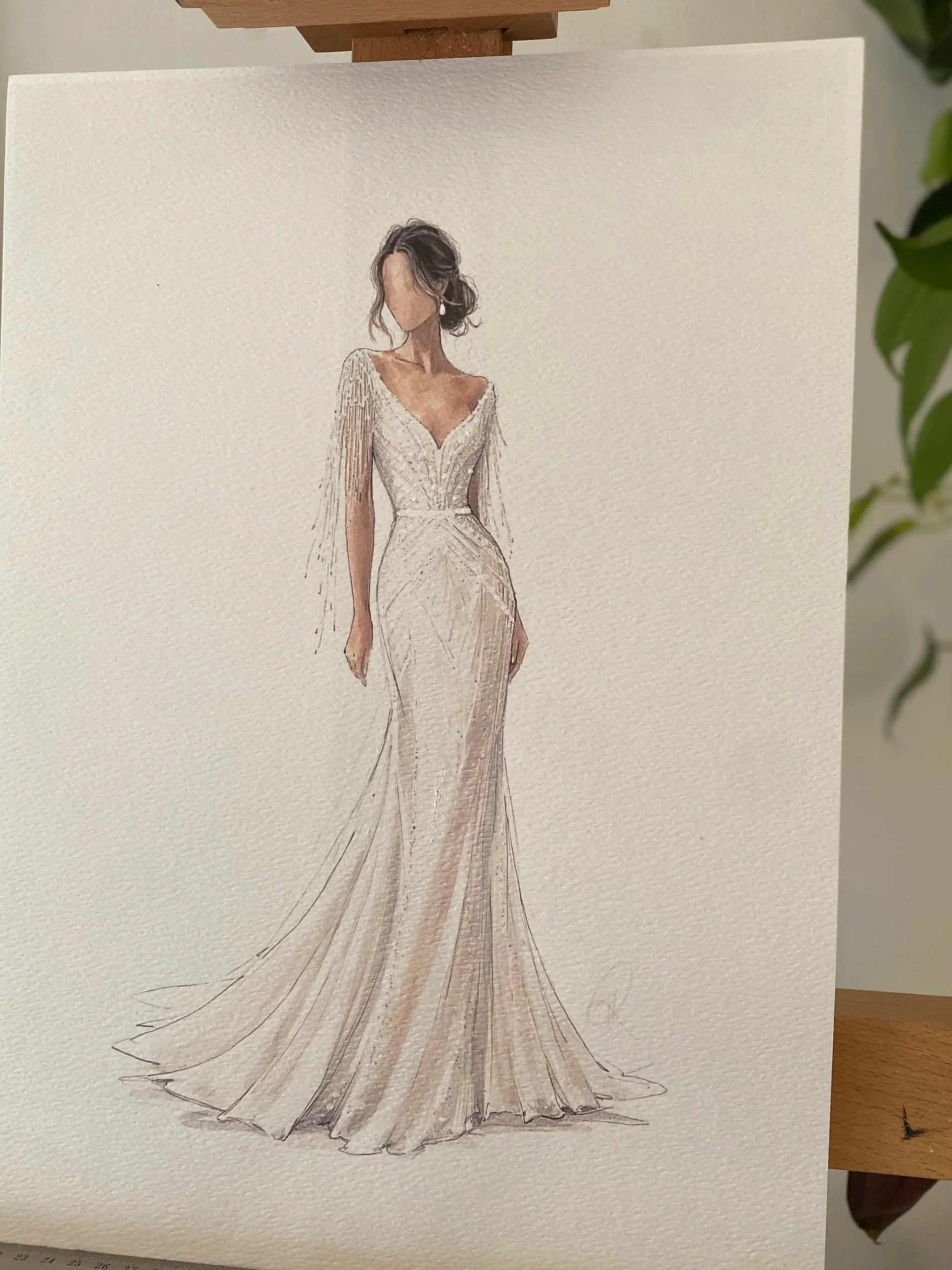 Custom Bridal Illustration