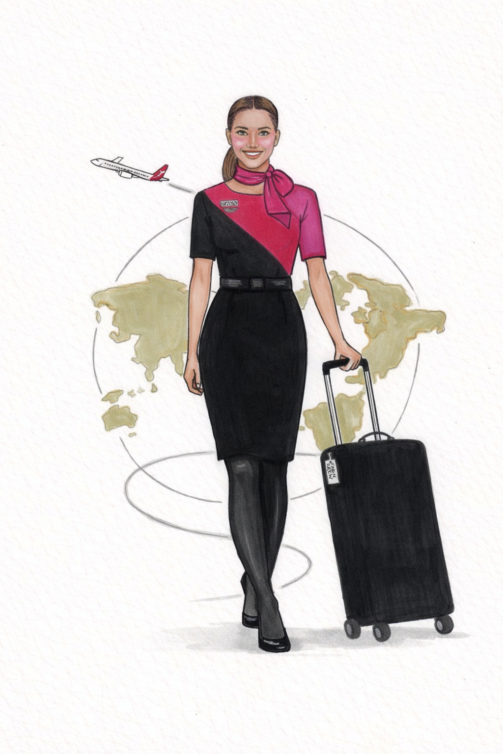 Custom illustration 1 person 