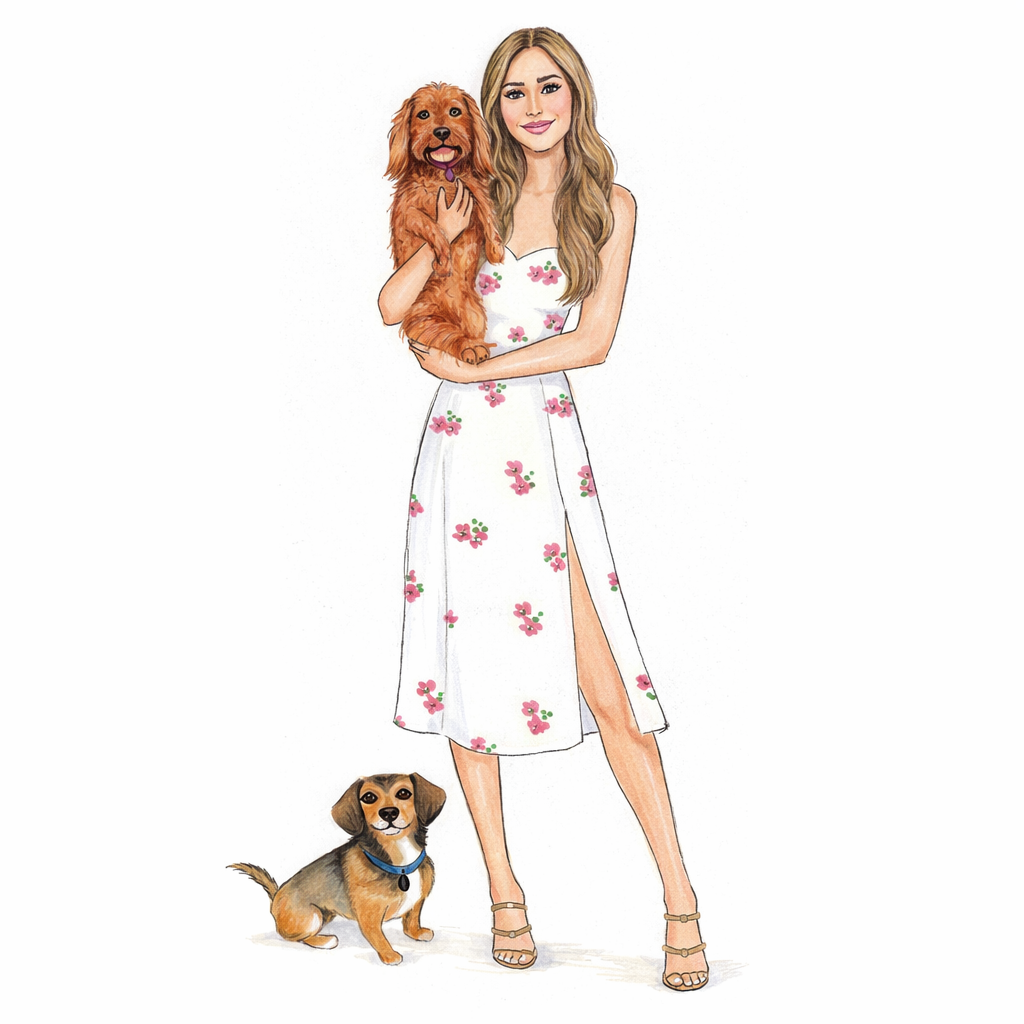 Include your pet in your custom illustration