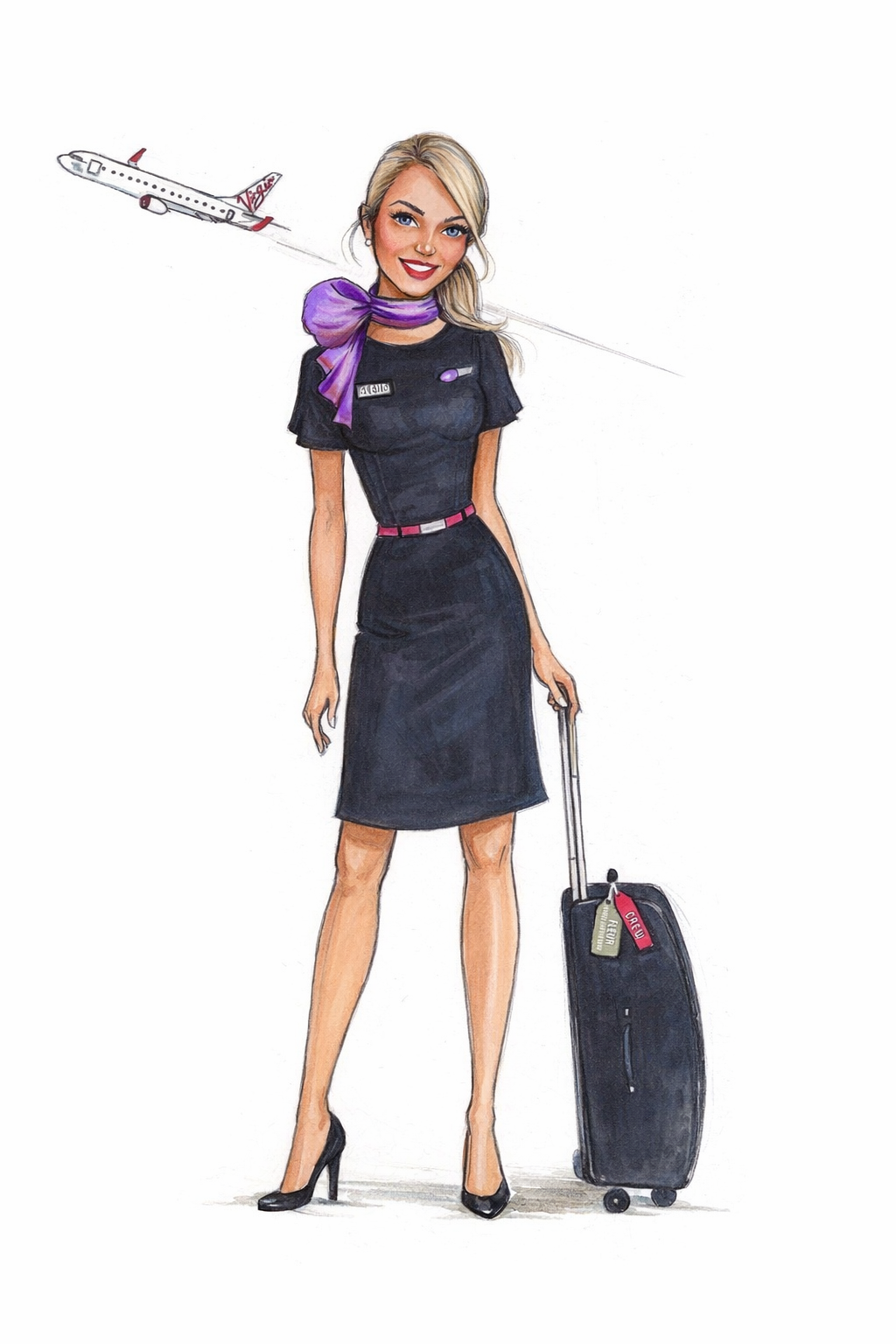 custom illustration 1 person