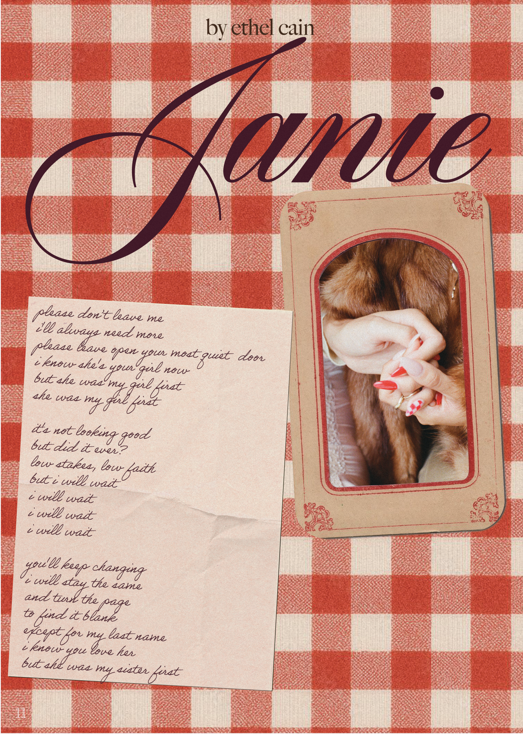 Sistren Zine Janie by Ethel Cane Graphic Design by Coco 