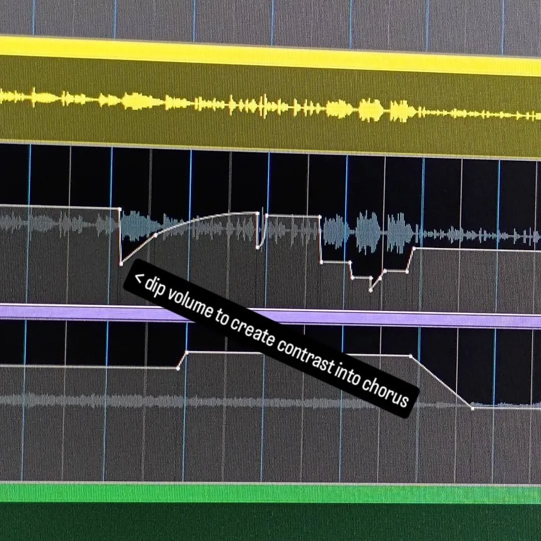 Not every hour in the studio is magical or groundbreaking.

Current objective: convince the trumpet ( @jake_jankas31 ) that he's not the main character in this song.

Right now, I'm listening through this song, making hundreds of tiny decisions:
- pu
