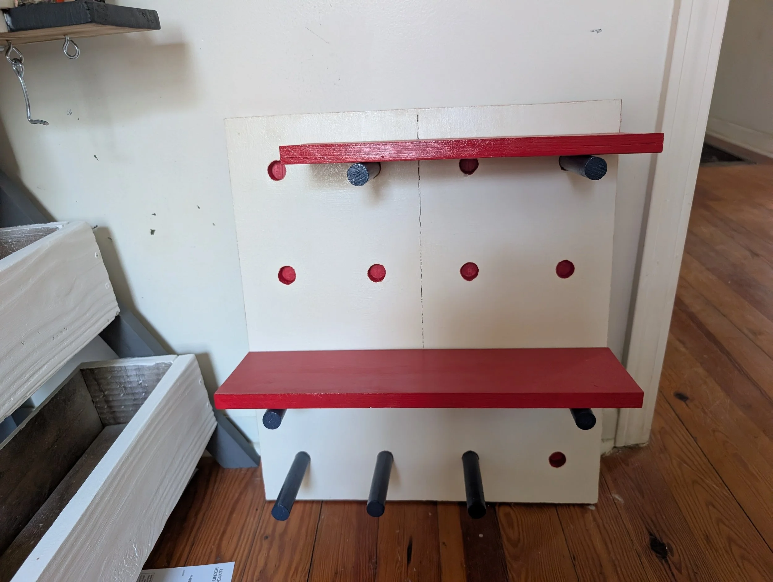 Peg Board Shelf
