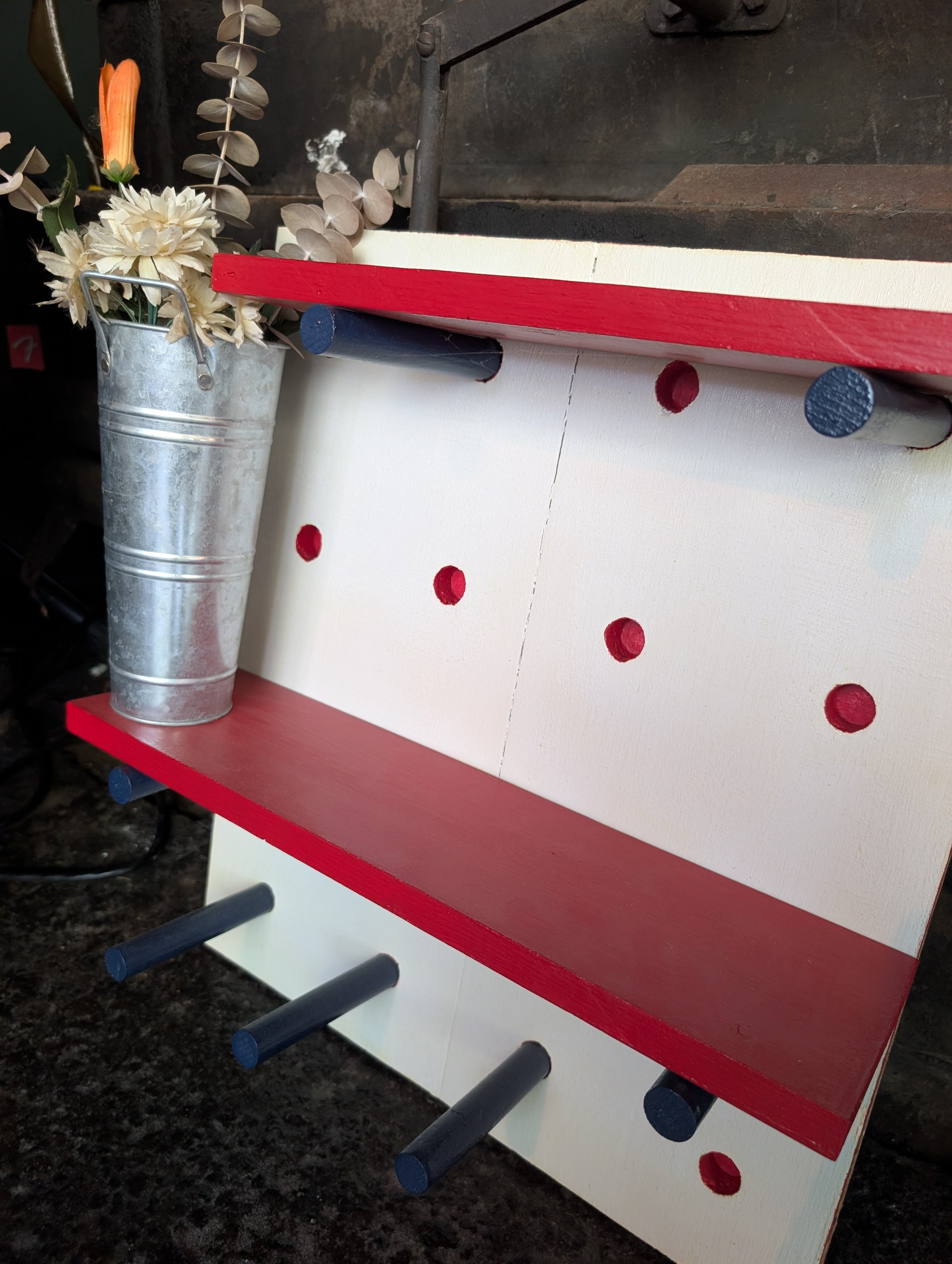 Peg Board Shelf