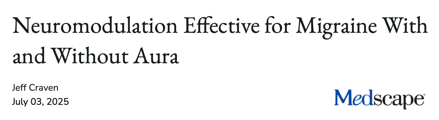 An interview with Dr Nan Cheng about Neuromodulation Effective for Migraine With and Without Aura. Author: Jeff Craven. Date: July 03, 2025. Publisher: Medscape.