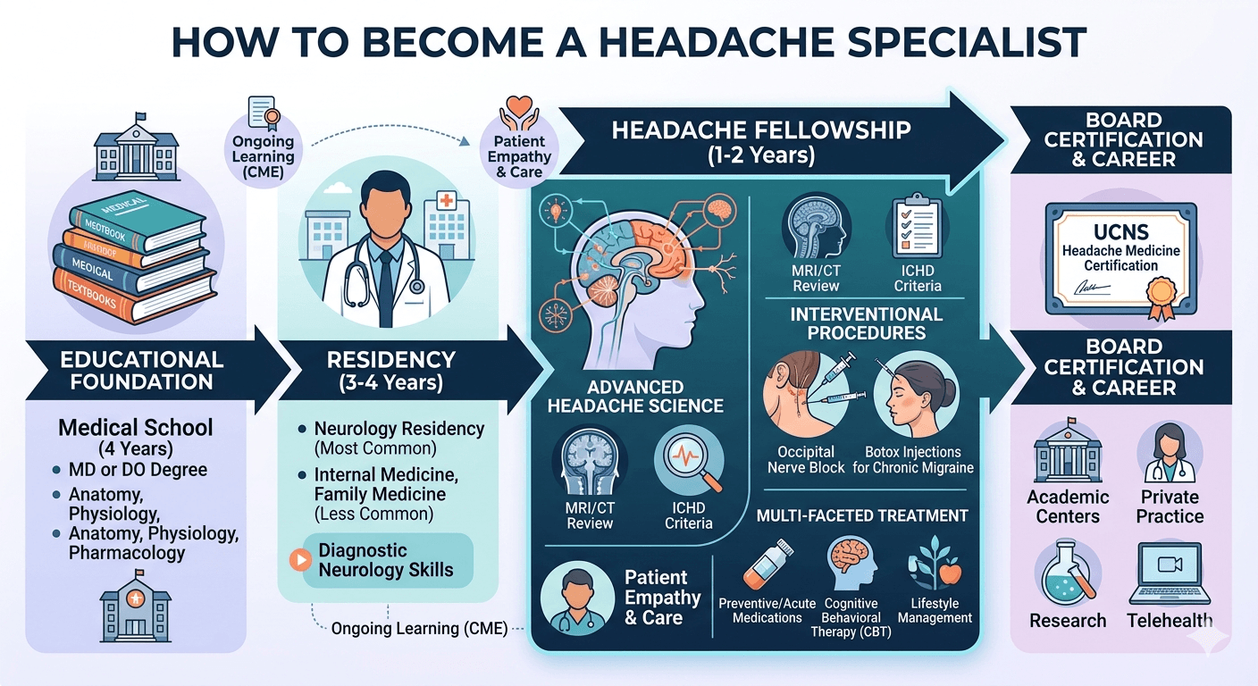 the pathway to becoming a UCNS certified headache specialist