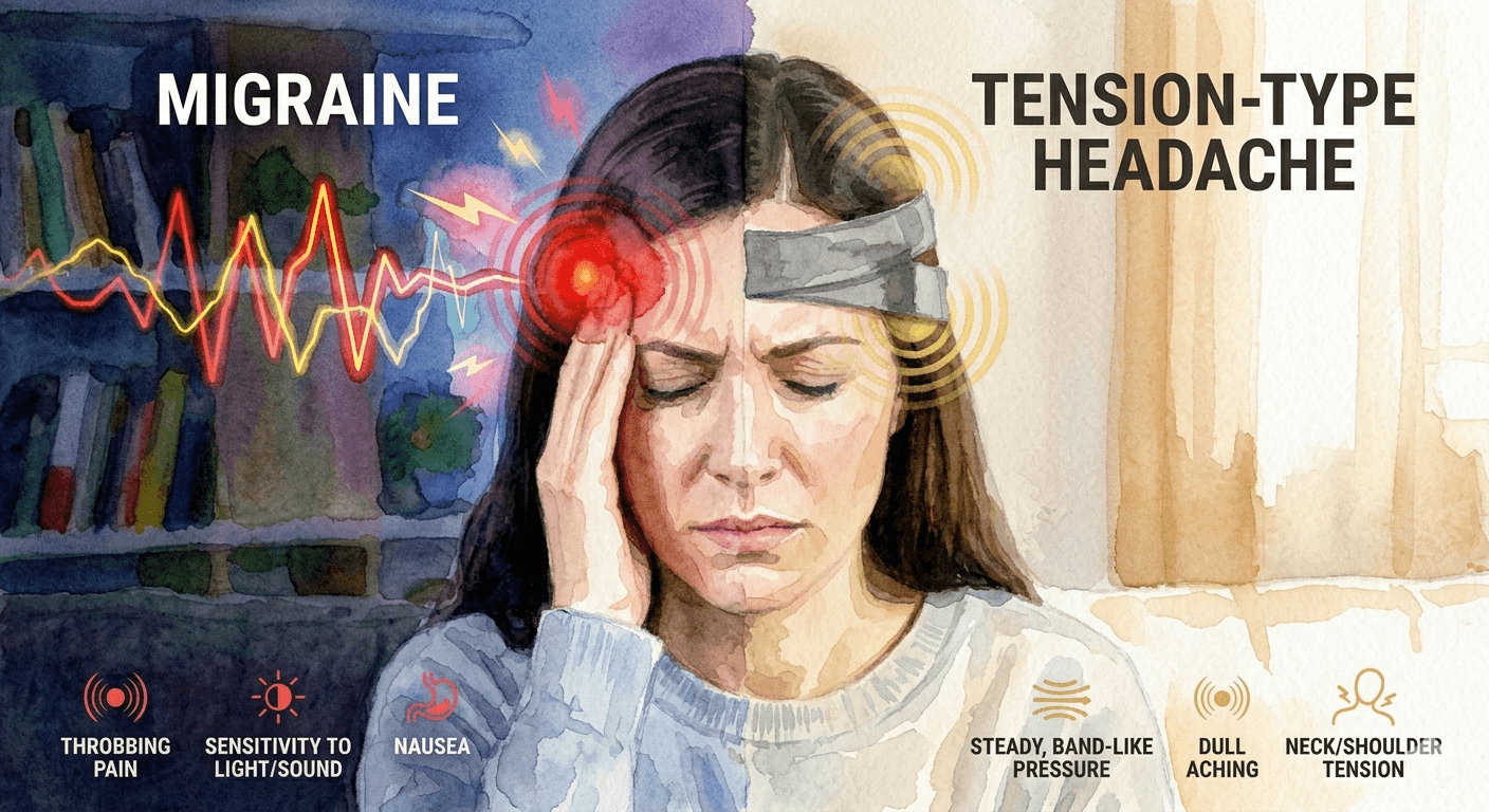 Migraine vs. Tension Headache: How to Tell the Difference