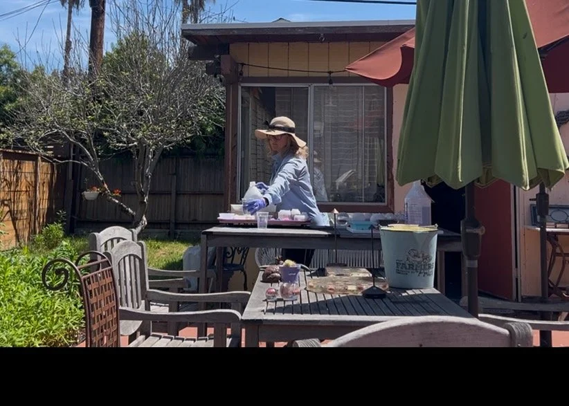 Behind the Scenes:     Pouring Resin 