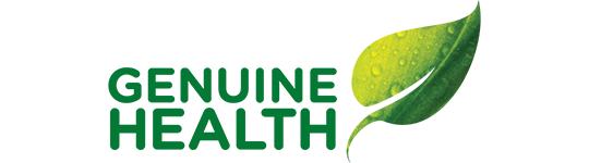 A green logo with a large leaf and water droplets on it.