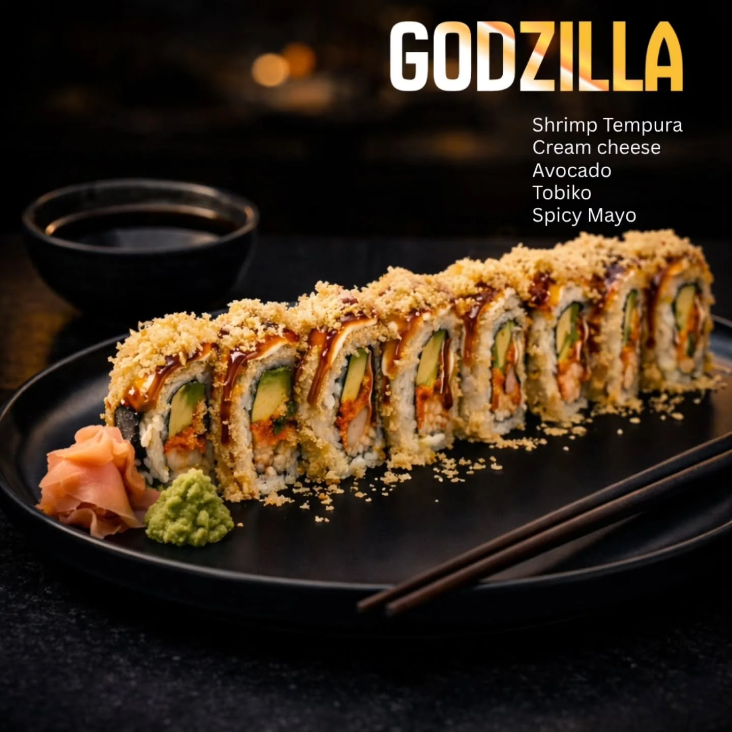 🔥 GODZILLA ROLL 🍤

Crispy outside. Creamy inside. Explosion of flavor in every bite.
Shrimp tempura, avocado, tobiko &amp; that addictive spicy mayo&hellip;

👉 One bite and you&rsquo;ll understand the hype.

📍 Butterfly Sushi Bar
1139 W. Grand Av