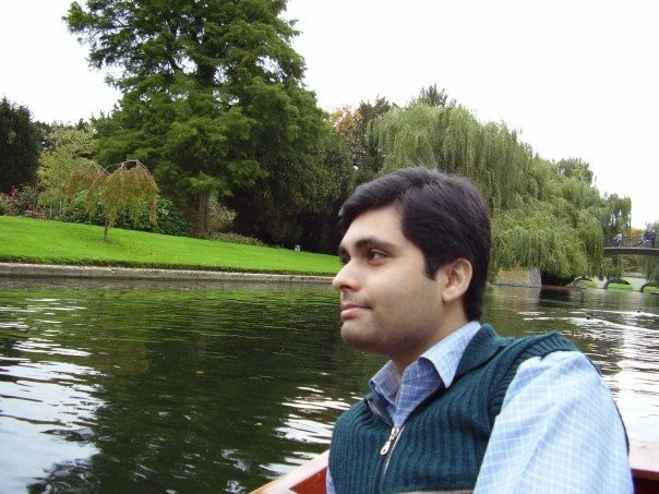 Dr. Muhammad Ali Khan punting in Cam River