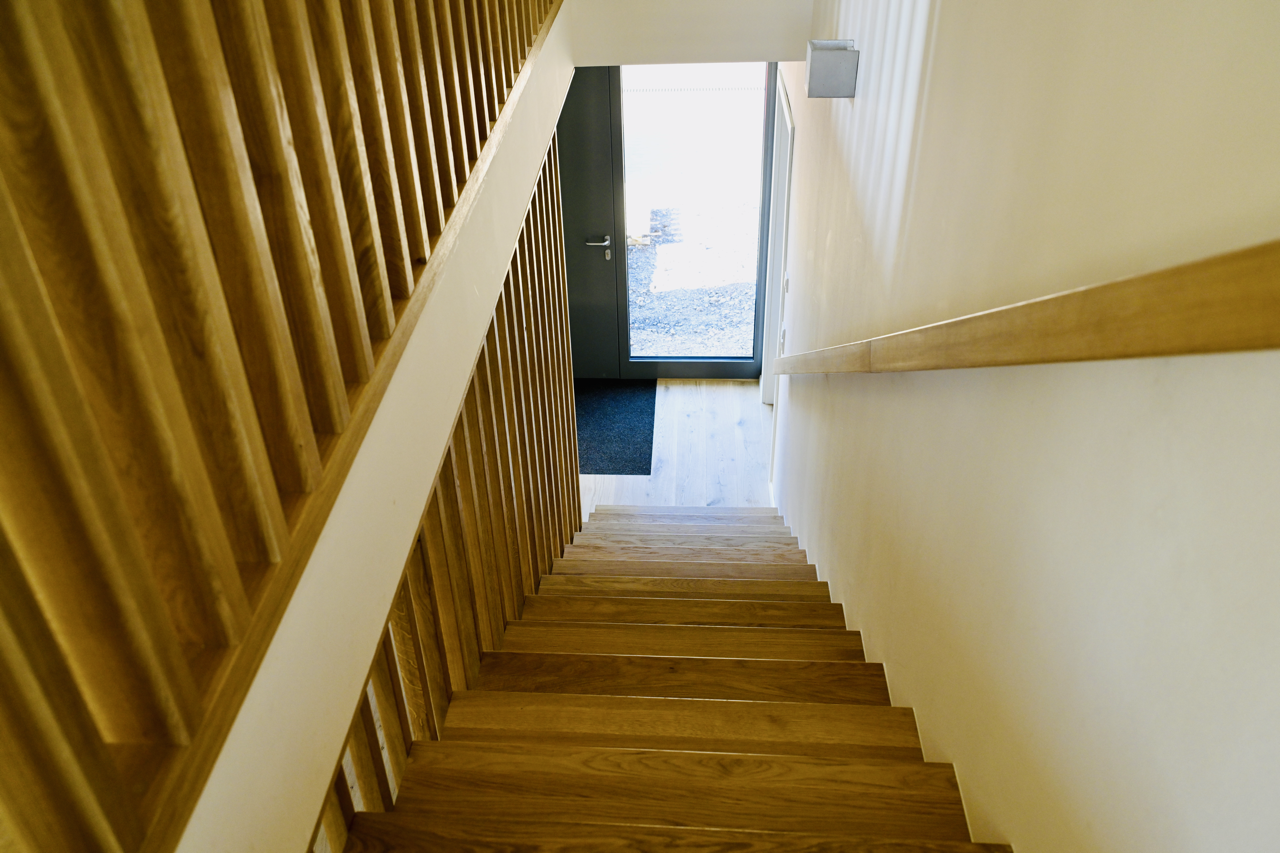 Treppenhaus gebürstete Eiche