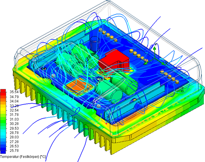 elinter Endstufe_FloEFD_mit_Housing