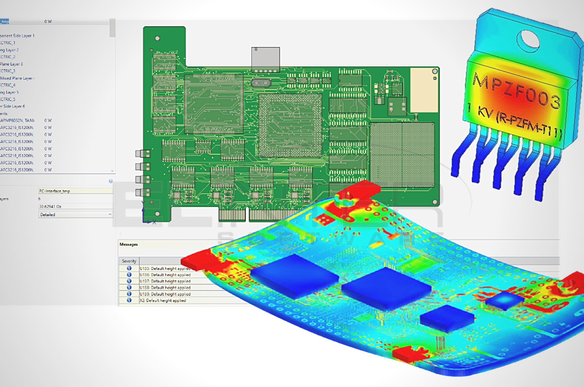 Simcenter FLOEFD Flexx für die thermische Entwicklung von Elektronik, Leiterplatten und Gehäusen direkt in der CAD-Umgebung