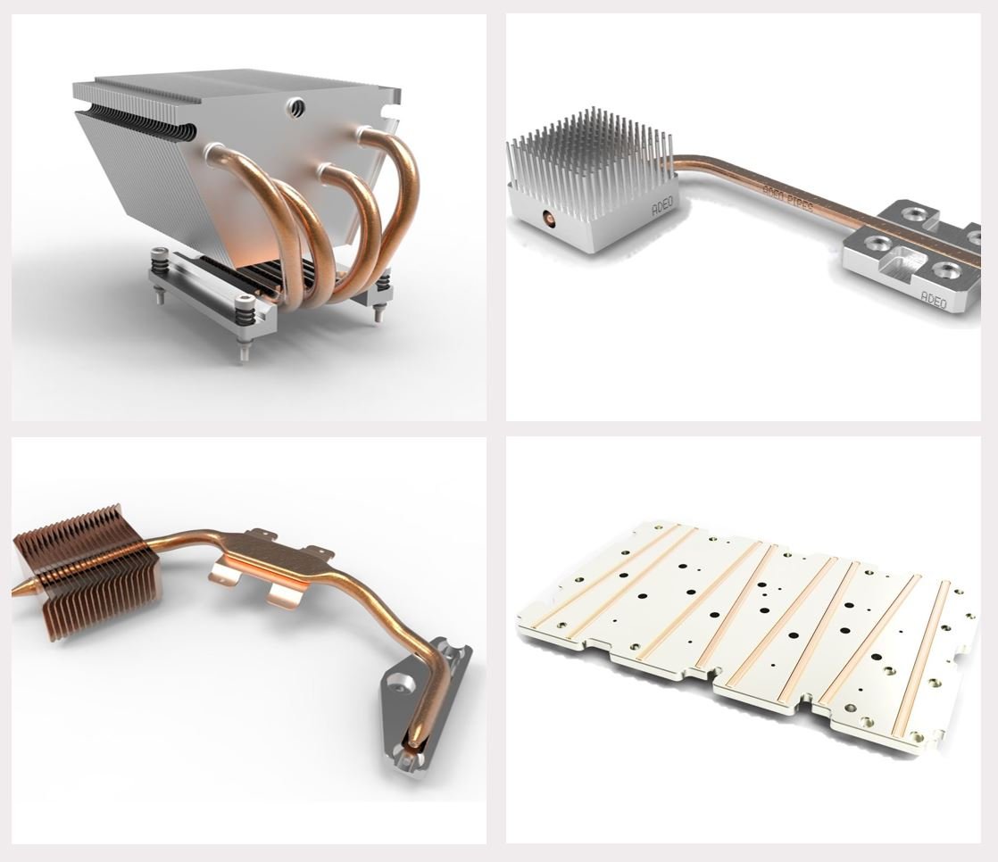 Kundenspezifische Heatpipe-Lösungen mit Kühlkörpern, Heatspreadern und Wärmeverteilplatten für Elektronik, Industrie und Medizintechnik.