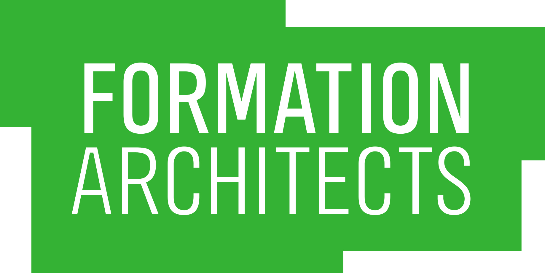 Green sign with white text that says 'Formation Architects'.