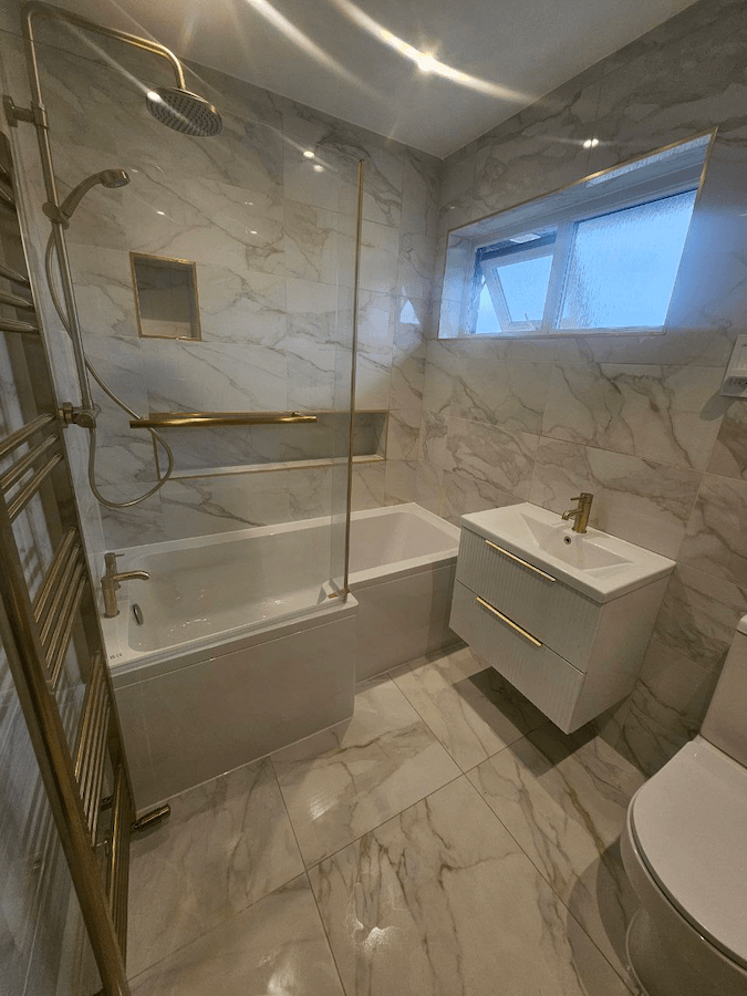 Modern bathroom renovation Whitchurch Bristol