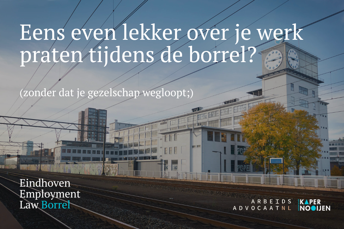  Dinsdag 3 september: Eindhoven Employment Law Borrel