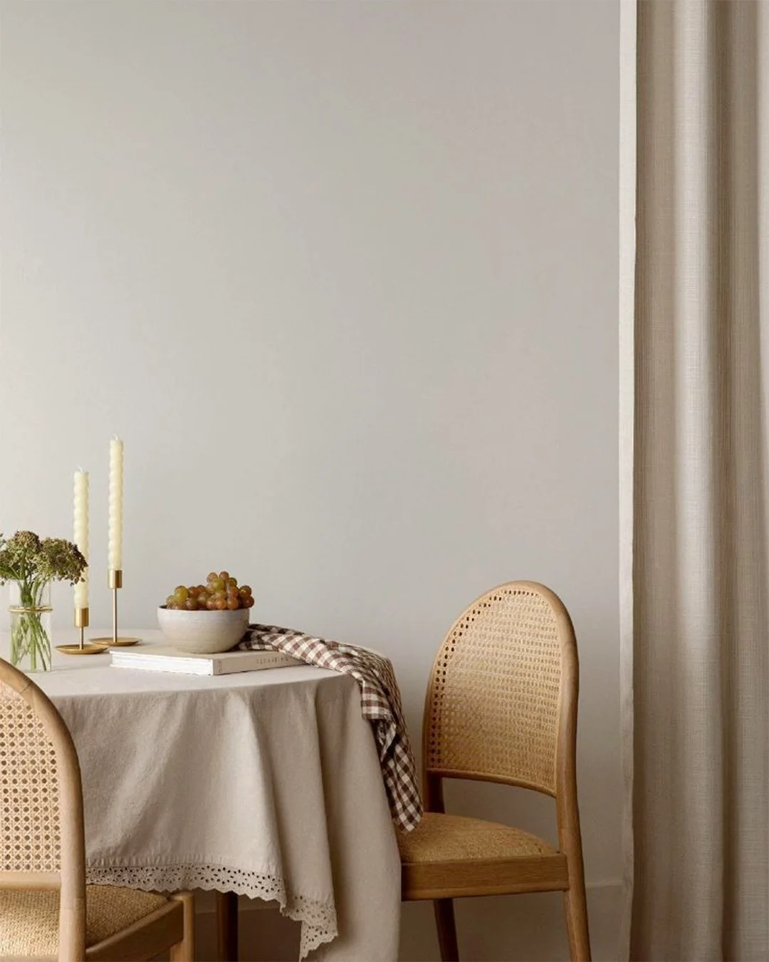 A quiet dining corner styled with the Hadden Chair for McGee &amp; Co. Warm rattan textures and soft neutrals.

#diningchair #rattanfurniture #interiorstyling #neutralhome #furnituredesign