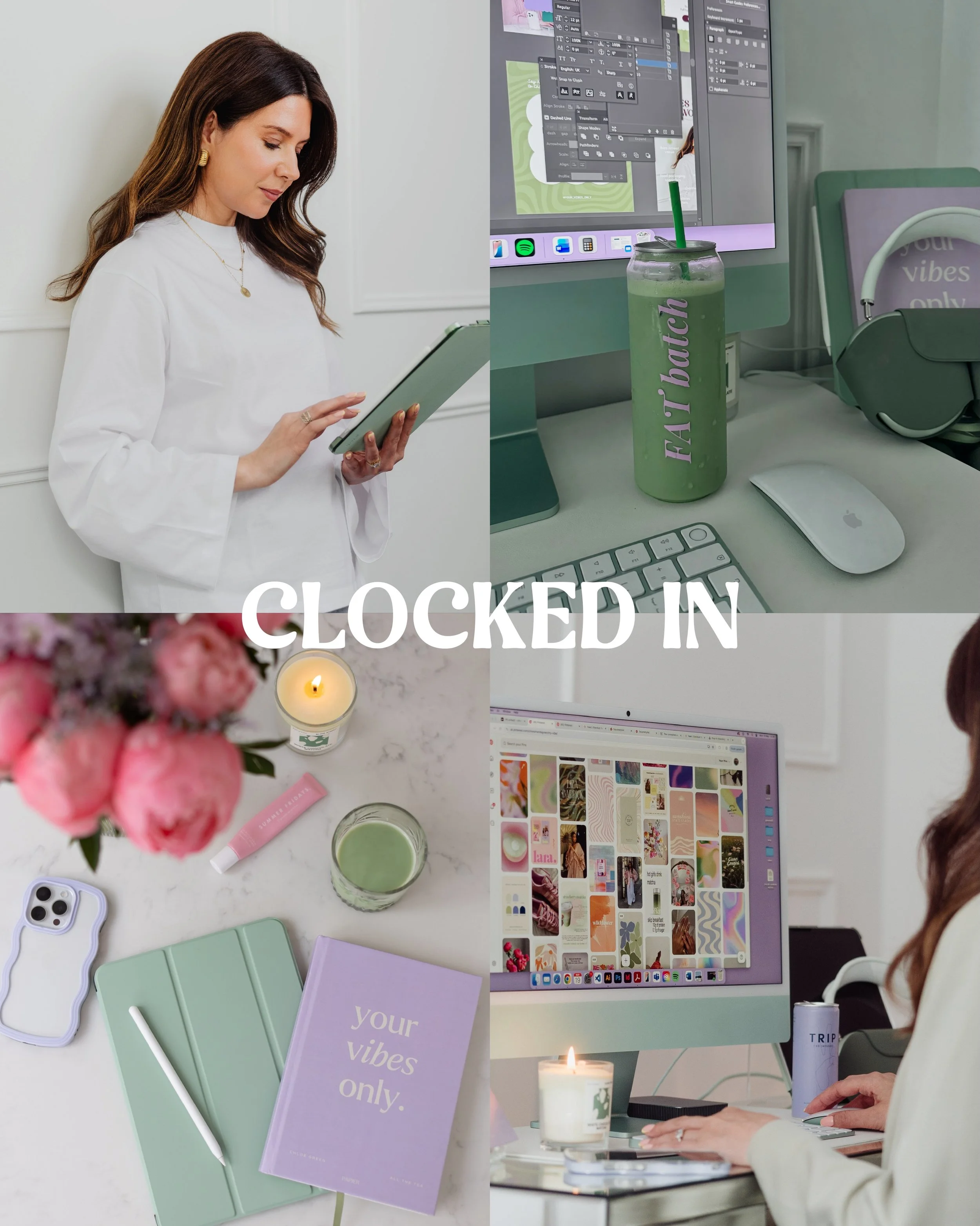 Grateful for the best of both worlds - clocked in and clocked out 💻🌸

Clocked in: Creating brands + websites that feel uniquely you and capture your vibe✨ 

Clocked out: Family adventures, football mum duties, matcha / cocktail dates, and cuddles w