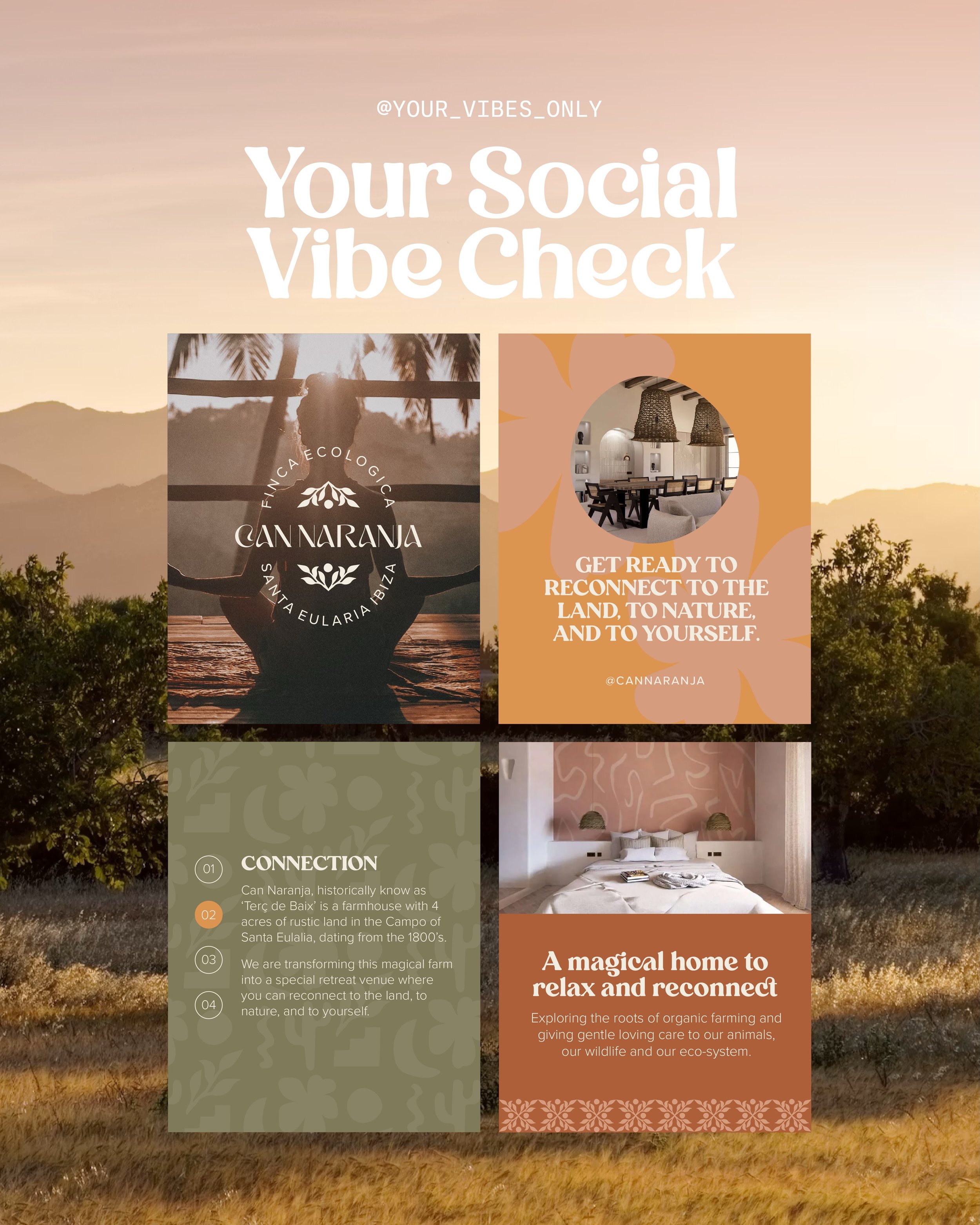 Fed up with designing every social post from scratch, or relying on free templates that just don&rsquo;t look or feel your vibe? 

At Your Vibes Only, I work with you to create bespoke, on-brand Canva templates that capture your unique style and help