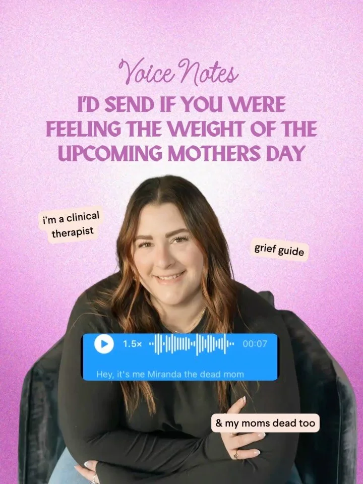 🫶🏼 swipe through and take what you need.

If you&rsquo;re looking for a community to hold space for your grief this mother&rsquo;s day, i&rsquo;d love to invite you to join my IRL Dead Mom Club meet up in Milwaukee.

It&rsquo;s not a group therapy 