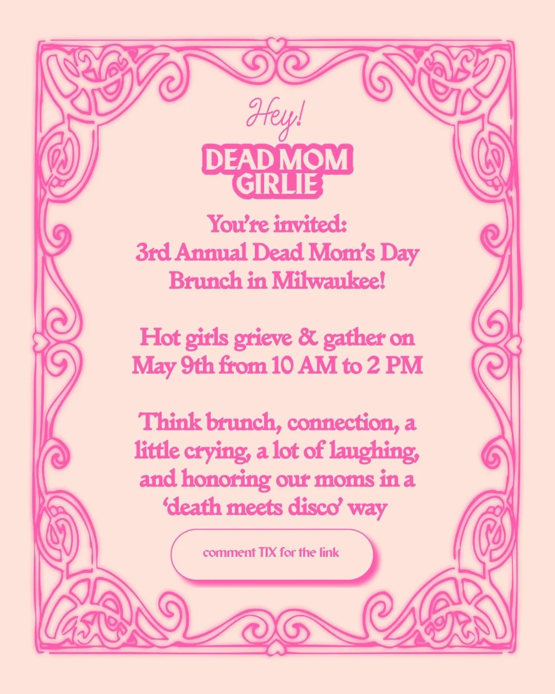 We&rsquo;ve officially entered THAT time of year..

Mother&rsquo;s Day is COMING and for us dead mom girlies...it&rsquo;s A LOT.

The grocery store aisles are turning pink, the &ldquo;buy her flowers&rdquo; ads are relentless, and the toxic positivit