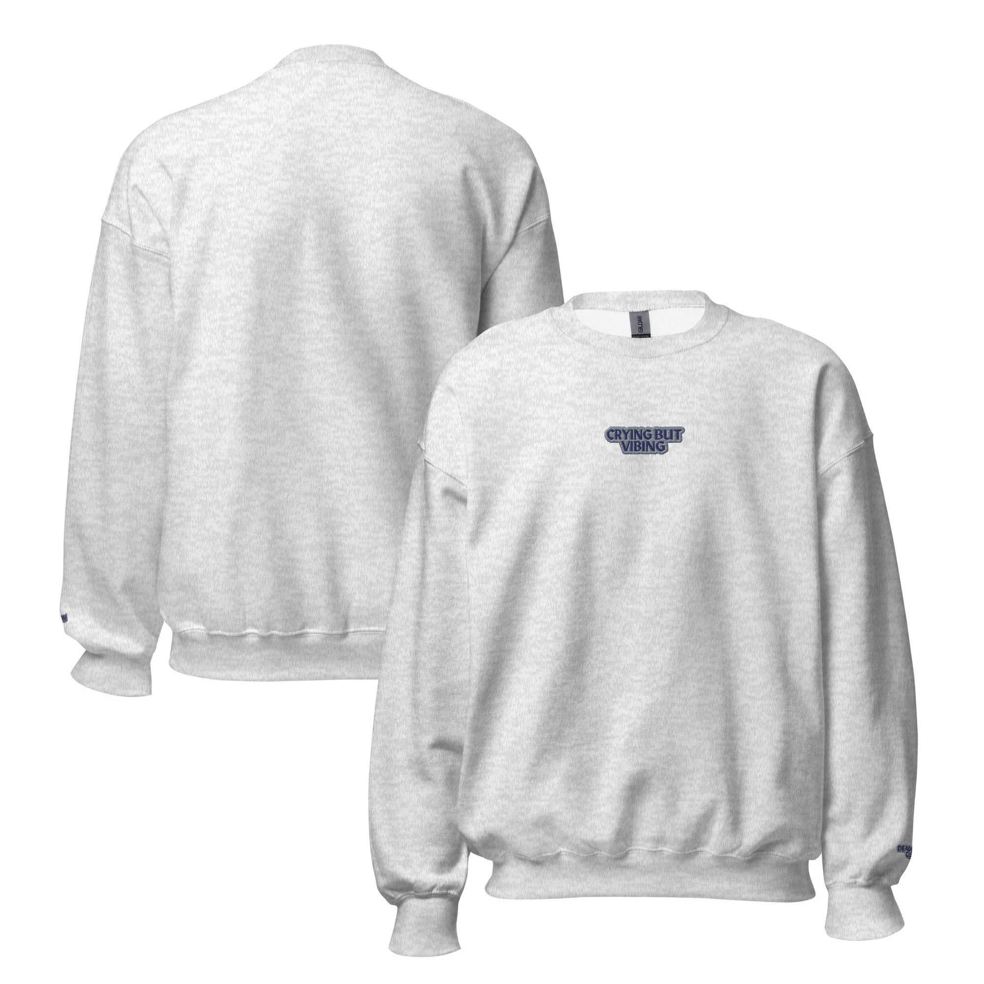 Crying But Vibing Crewneck