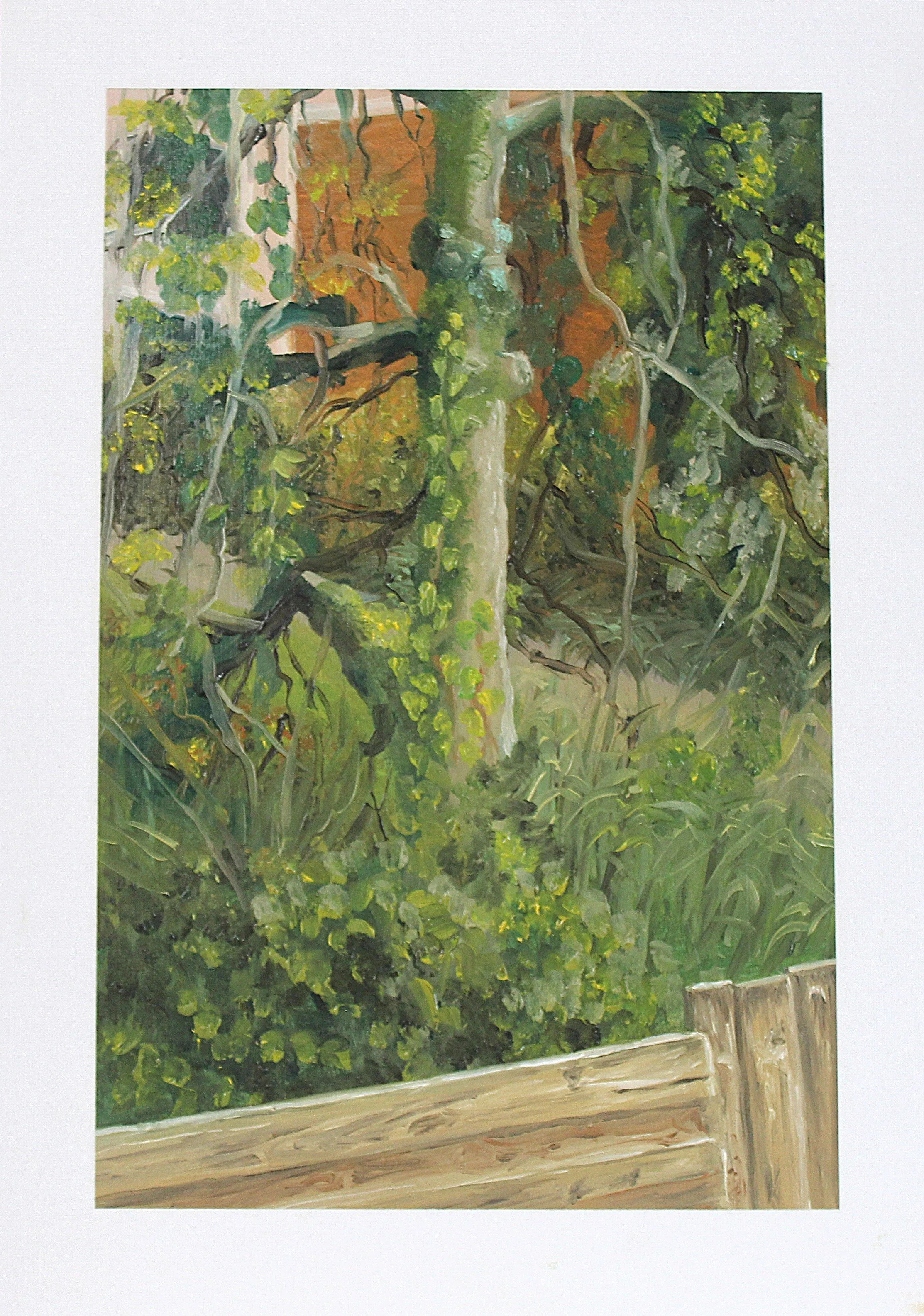 €125,00 "The Tree Behind my House" Oil Painting