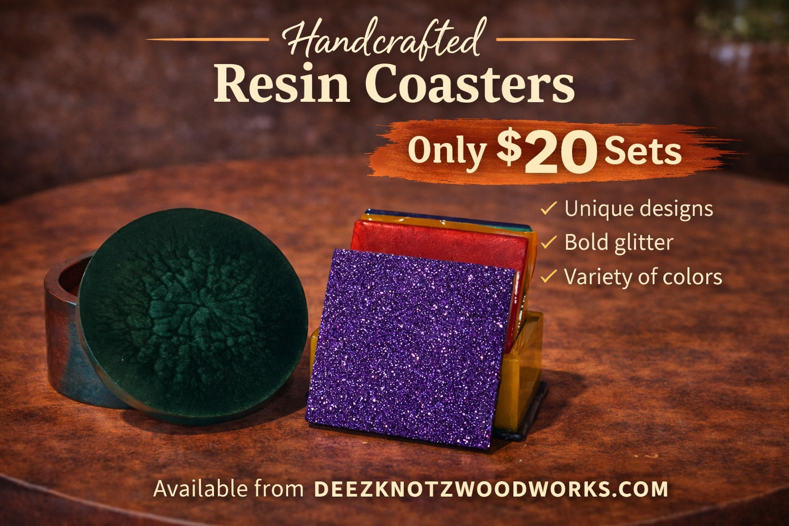 Resin Coaster Sets