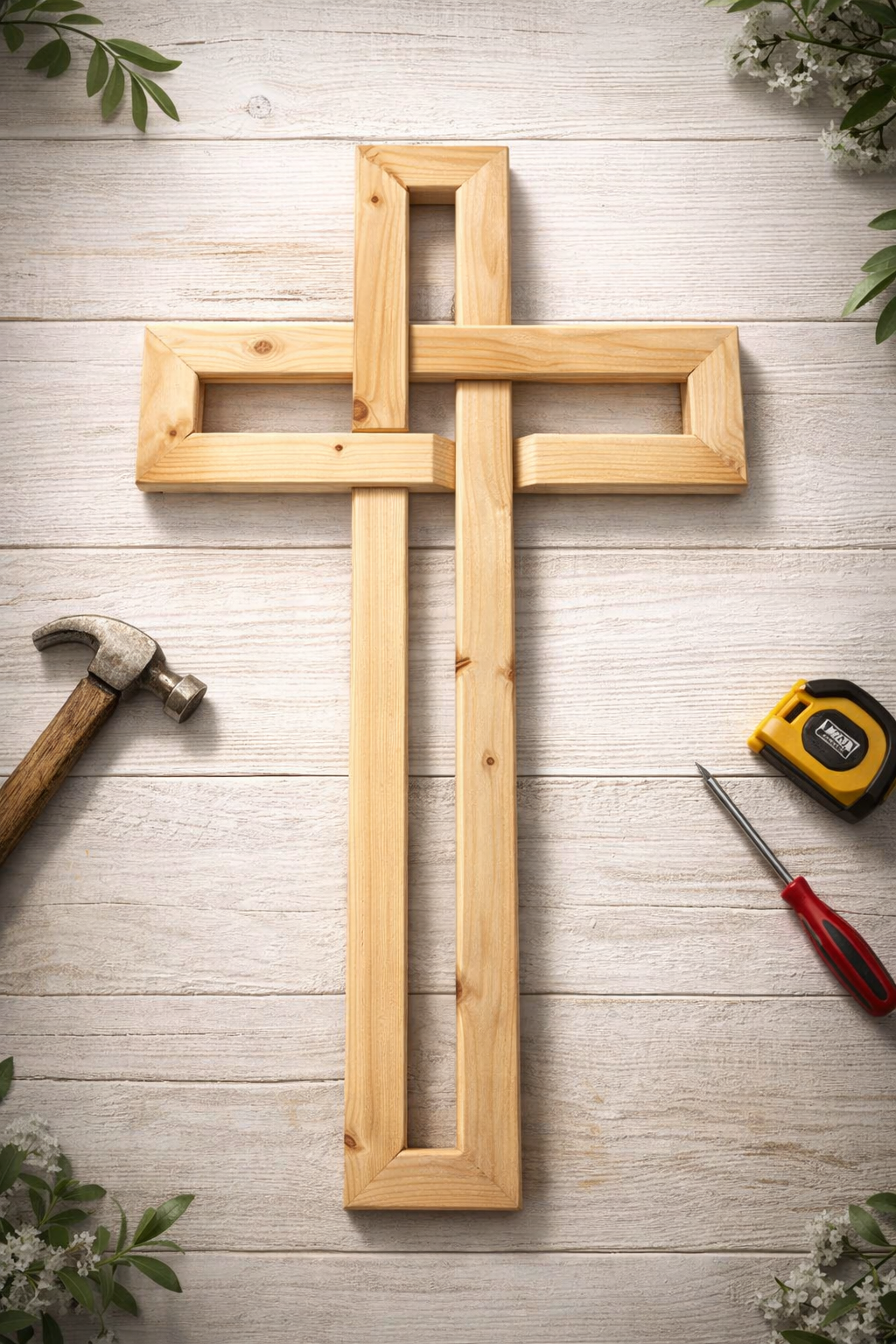 Rustic Wooden Wall Cross