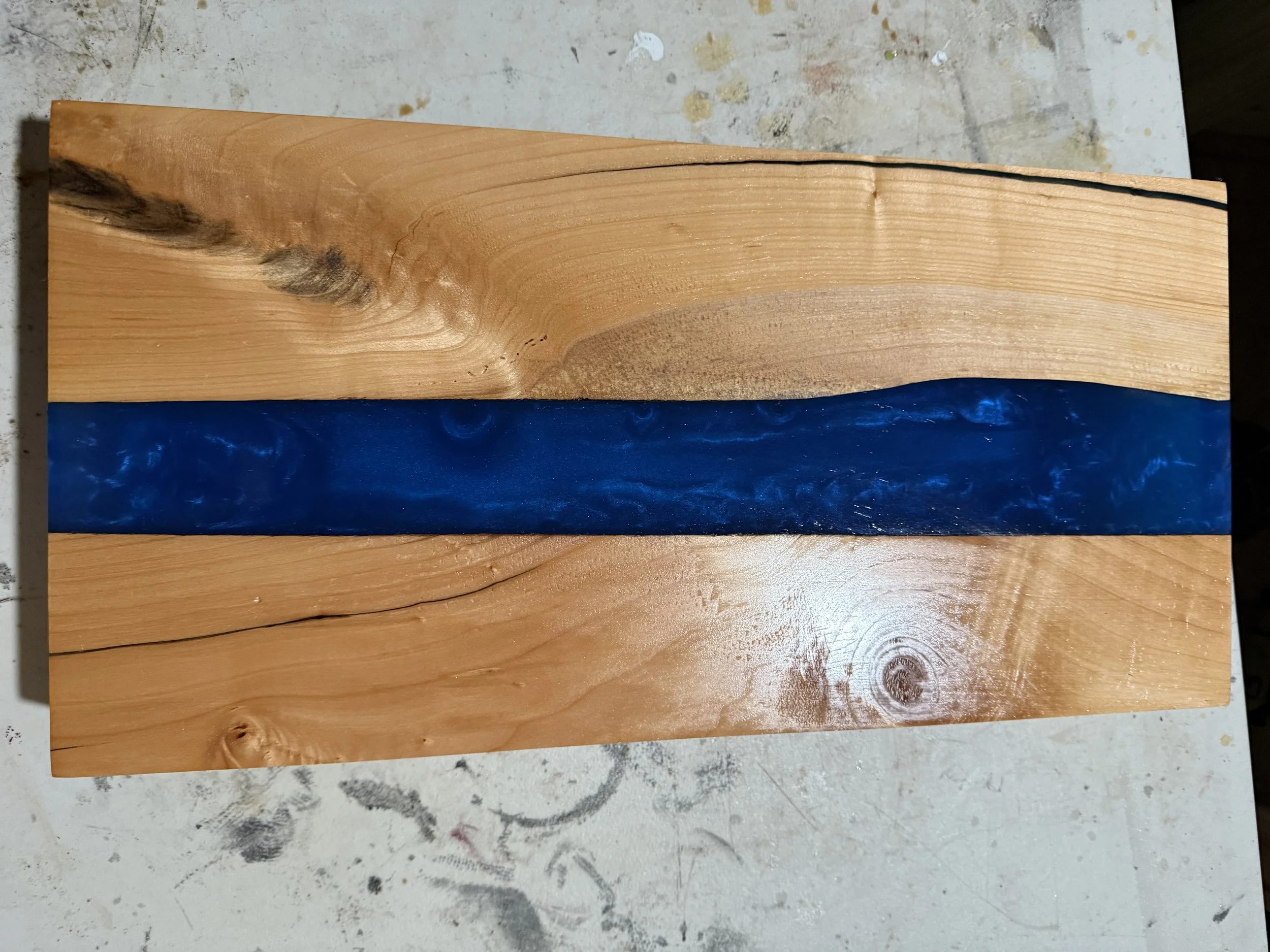 Handcrafted Epoxy River Serving / Charcuterie Board