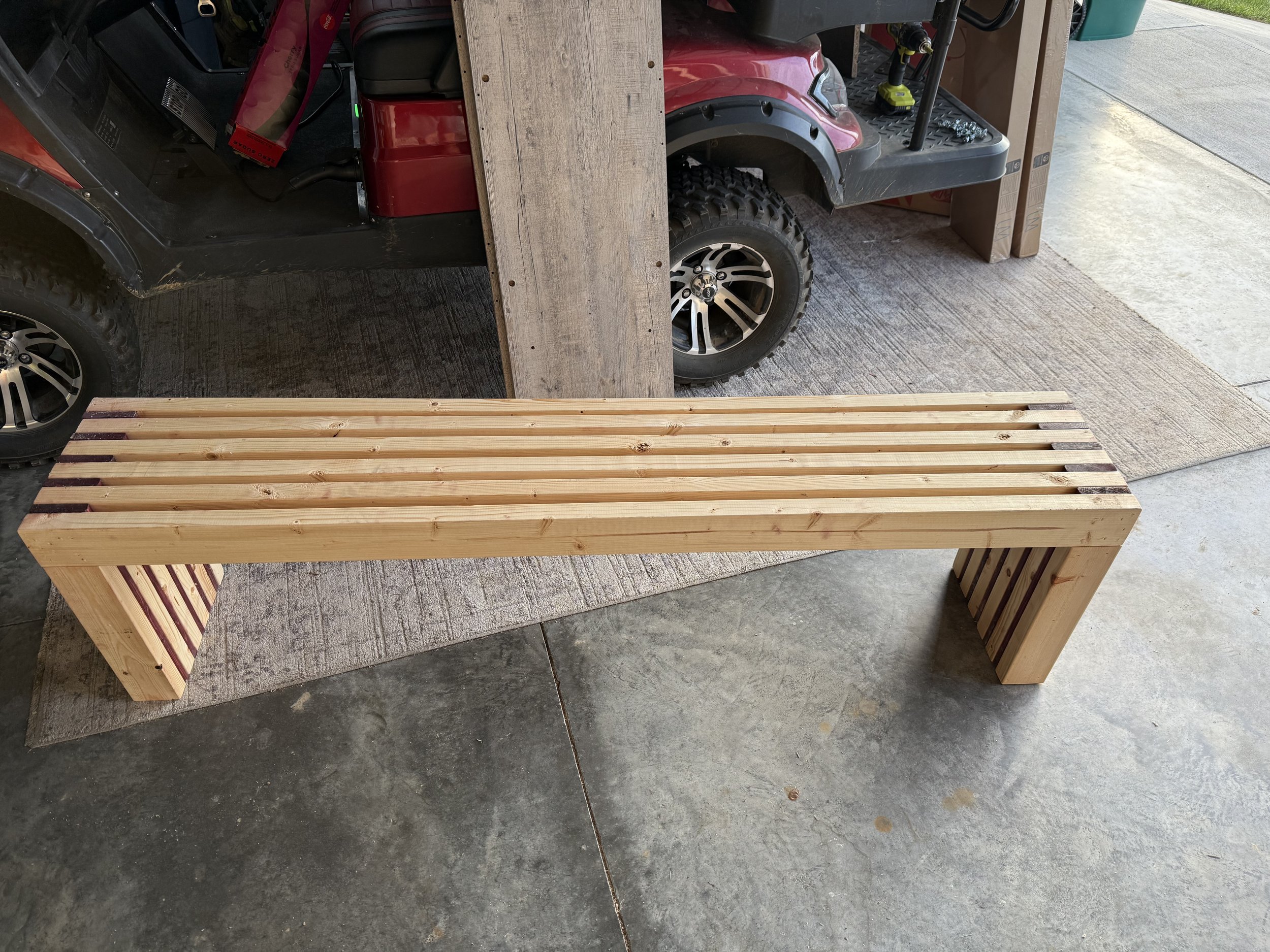 Modern Slat Bench