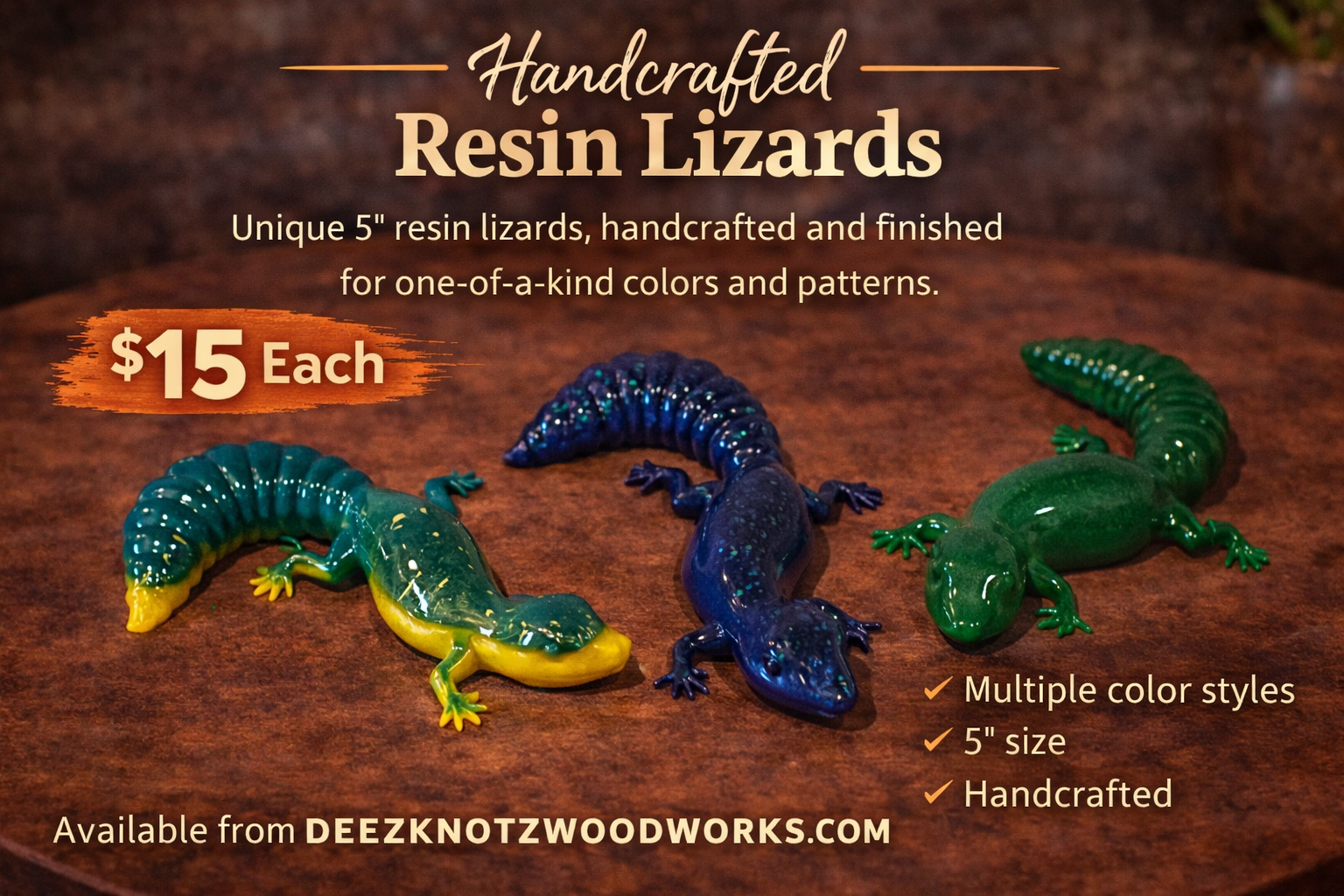 Resin Lizards