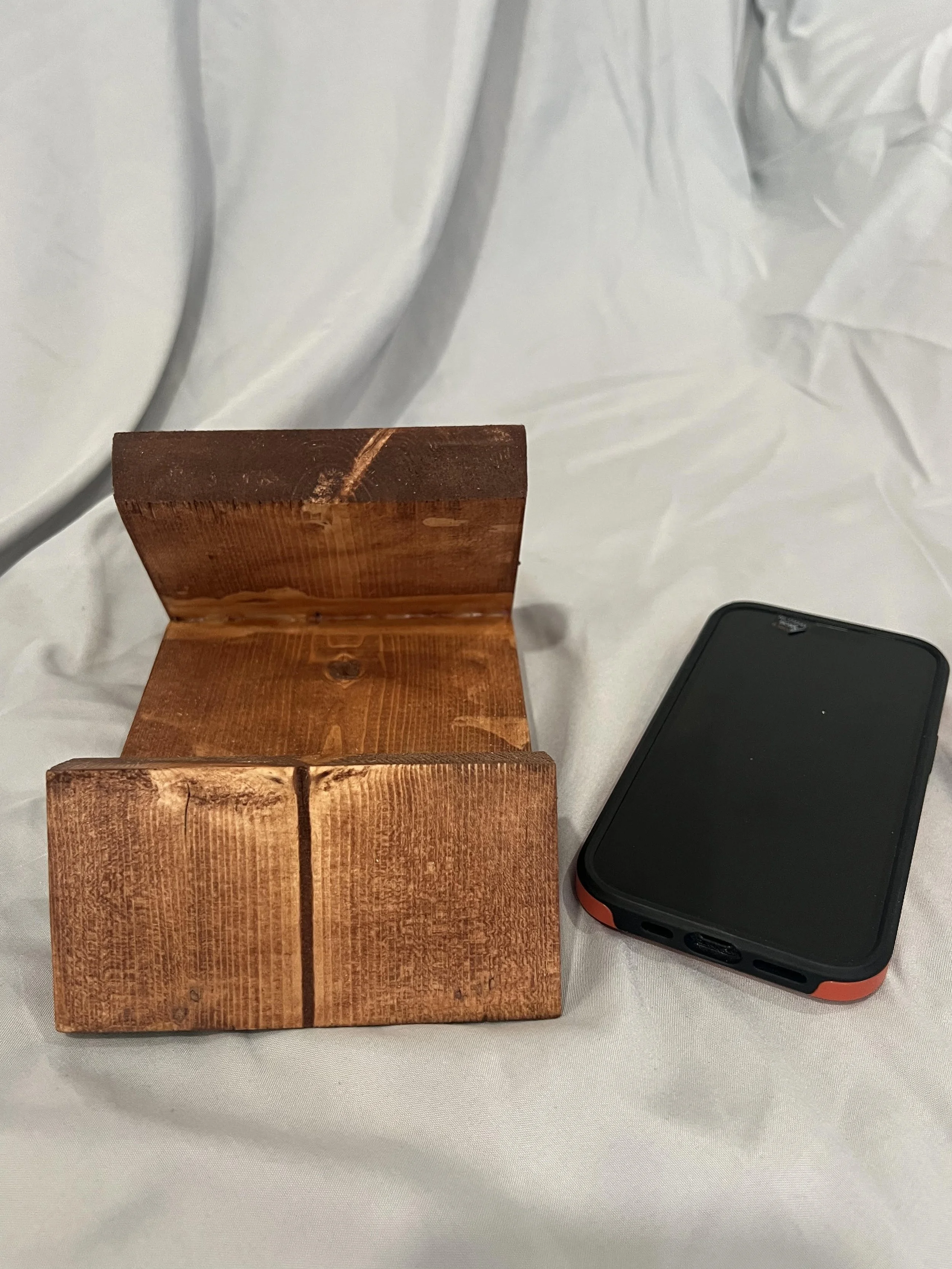 Wooden Phone Stand – Desk or Counter Display