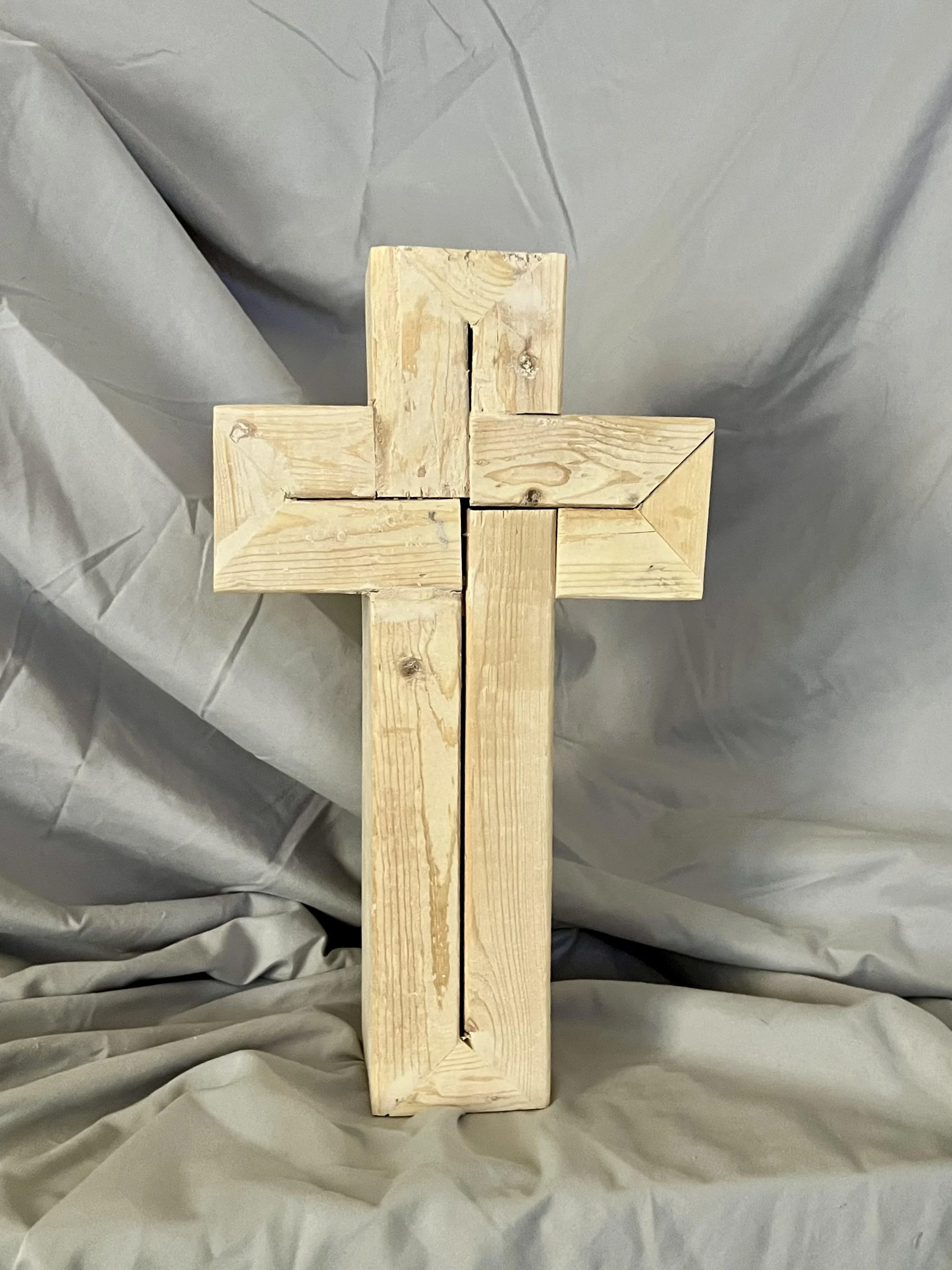 Solid Wood Cross - 8” Wide x 1 1/2” Thick x 14” Tall