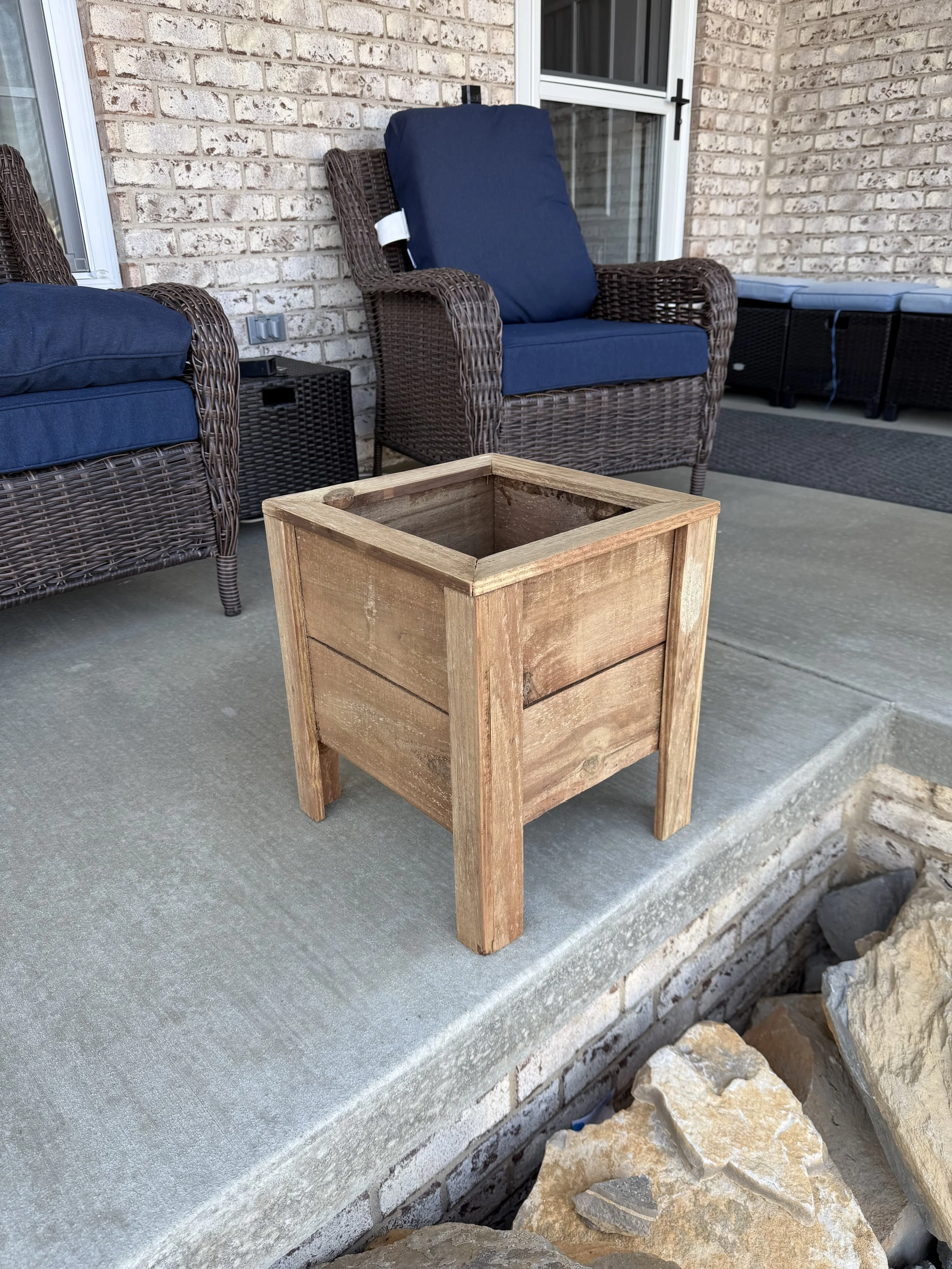 Rustic Wooden Planter Box