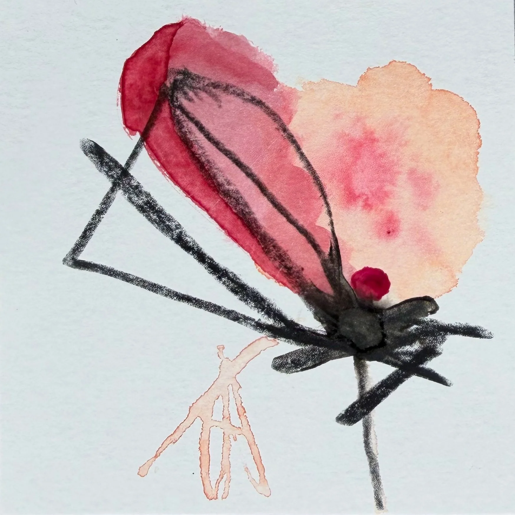 07_abstrakte-blume_pfirsich_karte_oelkreide-aquarell-farbstift-auf-papier_c_tina-berger_2026_quadrat.jpeg