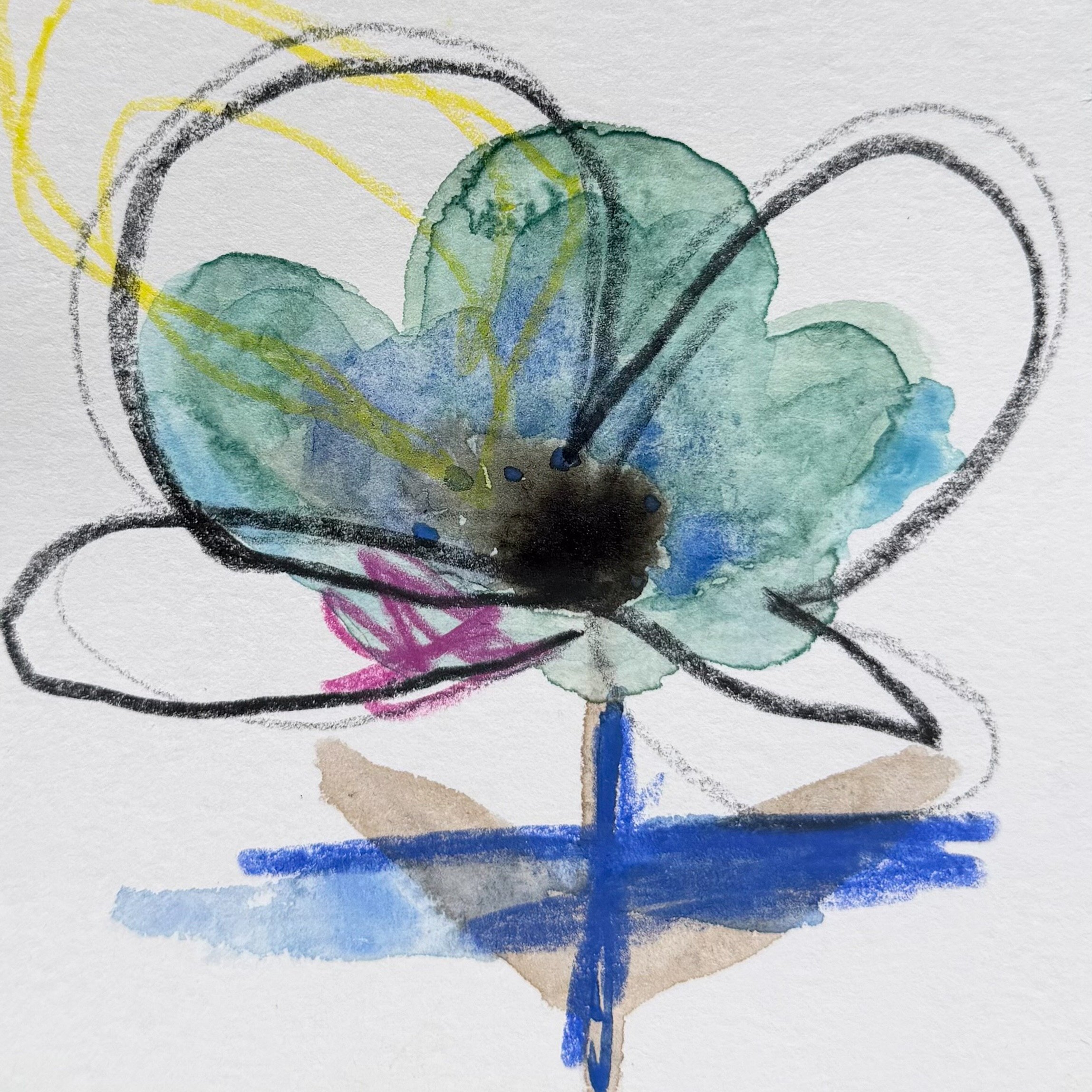 07_abstrakte-blume_gruen-blau_karte_oelkreide-aquarell-farbstift-auf-papier_c_tina-berger_2026_quadrat.jpeg